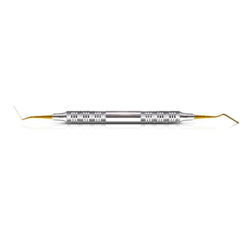 Dr. Mopper XP Interproximal Carver, IPC-Long, Double-Ended, Titanium Nitride Coated Stainless Steel, 3/8", AECAIPCLTNZ, 1/Pk thumbnail 6