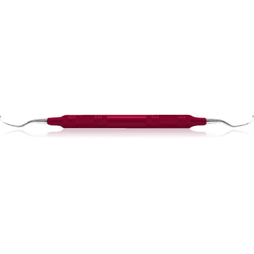 American Eagle Universal Curette, #3-4 Langer, Posterior Mesial/Distal, Double End, EagleLite Resin Handle, 3/8", Red, AECL3-4X thumbnail 6