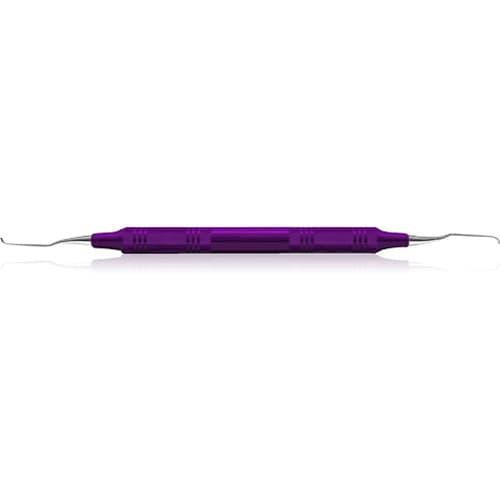 Gracey +3 Access Curette, #00/0, Anterior, Double End, EagleLite Resin Handle, Purple, 3/8", AEGA00-0X, 1/Pk thumbnail 5