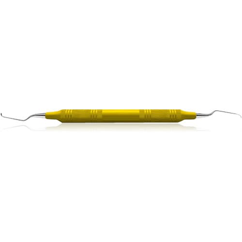 American Eagle Gracey +3 Access 5-6 Curette, Double End, 3/8" EagleLite Resin Yellow Handle, AEGA5-6X thumbnail 4
