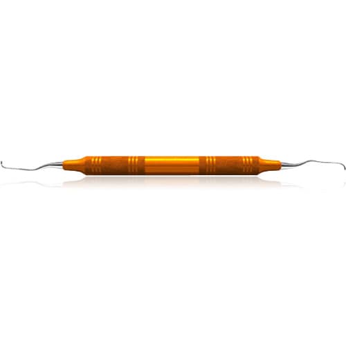 American Eagle Gracey +3 Deep Pocket Curette, EagleLite Resin Handle, #15/16, Orange, Double End, AEGDP15-16X thumbnail 5