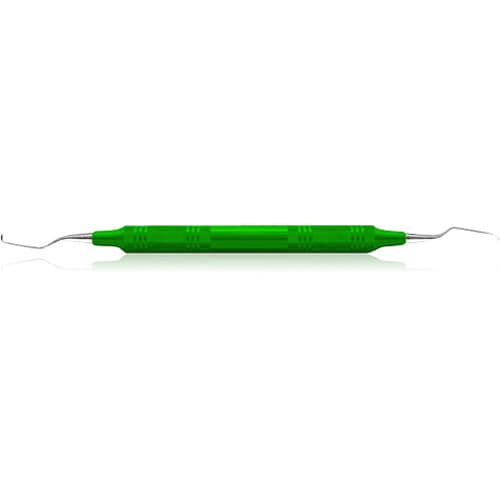 American Eagle Gracey +3 Deep Pocket Curette, #7/8, Double End, EagleLite Resin Handle, Green, AEGDP7-8X thumbnail 4