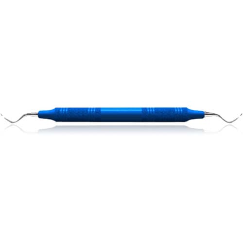 Sickle Scaler #107-108, Posterior, Double-Ended, EagleLite Resin Handle, 3/8", Blue, Talon Tough, AES107-108X, 1/Pk thumbnail 5
