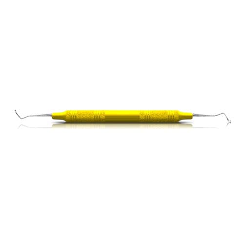 Sickle Scaler, #204S, Posterior, Double-Ended, EagleLite Resin Handle, 3/8", Yellow, AES204SX, 1/Pk thumbnail 5