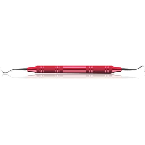 Eagle Claw Sickle Scaler, Posterior, Double-Ended, EagleLite Resin Handle, 3/8", Red, 1/Pk, AESECX thumbnail 5