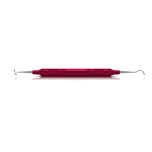 American Eagle #N2 Nevi Sickle Scaler, Double End, Posterior, EagleLite Resin Handle, 3/8", Red, AESN2X, 1/Pk thumbnail 5