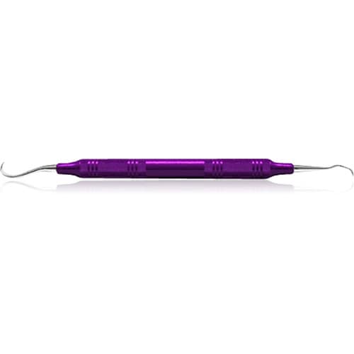 American Eagle U15-33 Towner-Jacquette Sickle Scaler, Double End, Stainless Steel, EagleLite Resin Handle, Purple, 3/8", AESU15-33X thumbnail 5