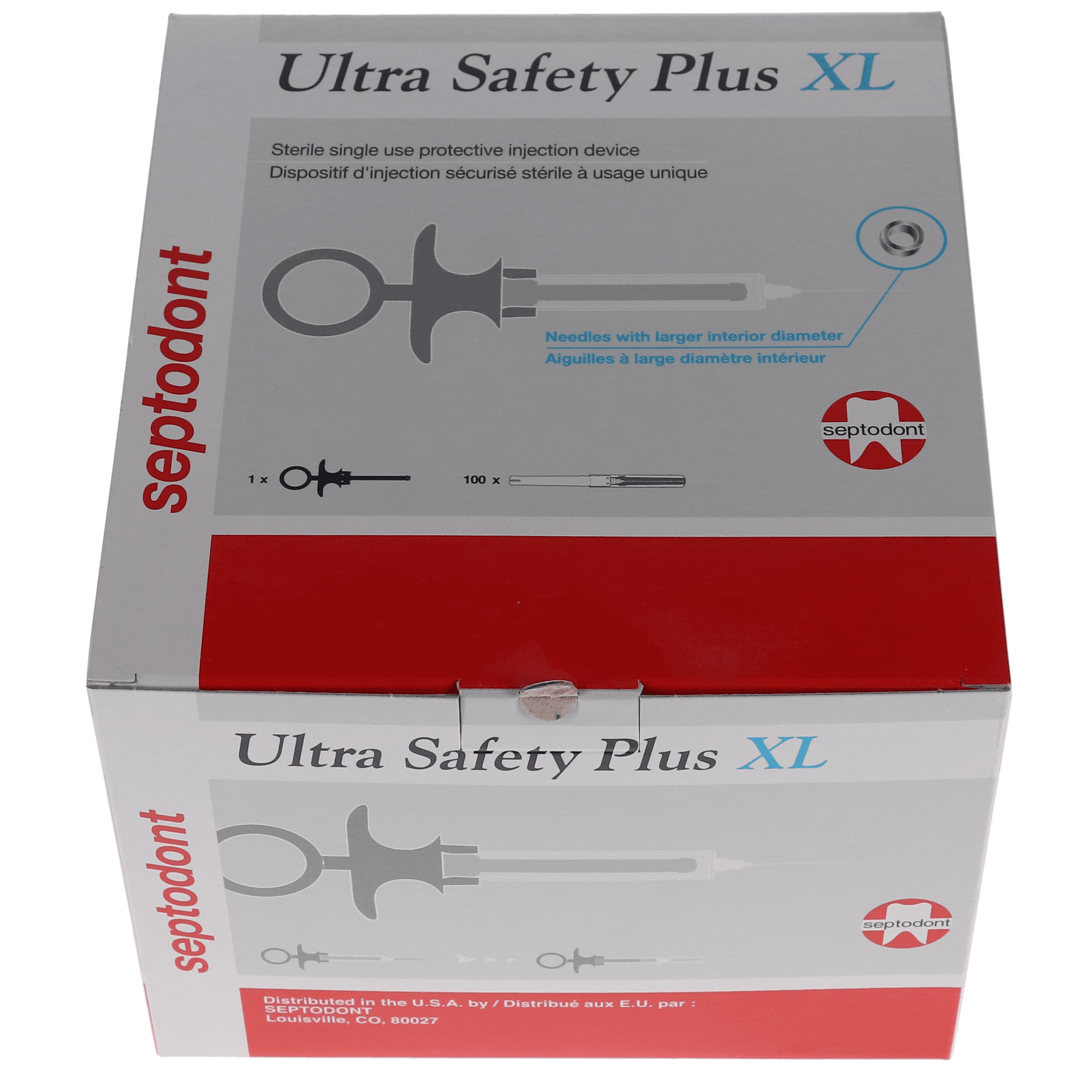 Septodont Ultra Safety Plus Twist XL Sterile Injection Needles, 30G Short, Blue, 100/Box with 1 Syringe Handle, 01N4501 thumbnail 12