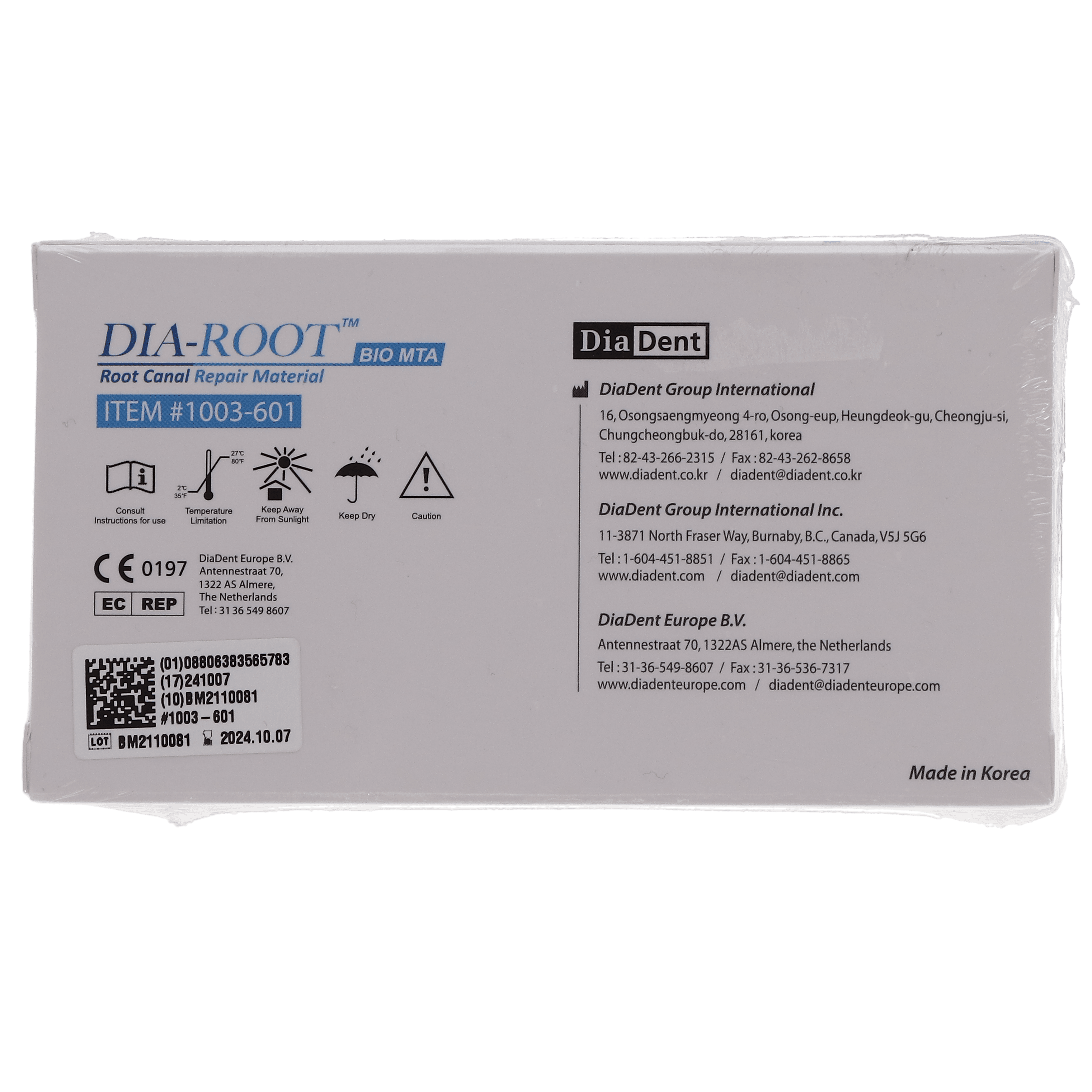 Dia-Root™ Bio MTA Root Canal Repair Material Kit, 0.5 g Capsule, 1003-601 thumbnail 10