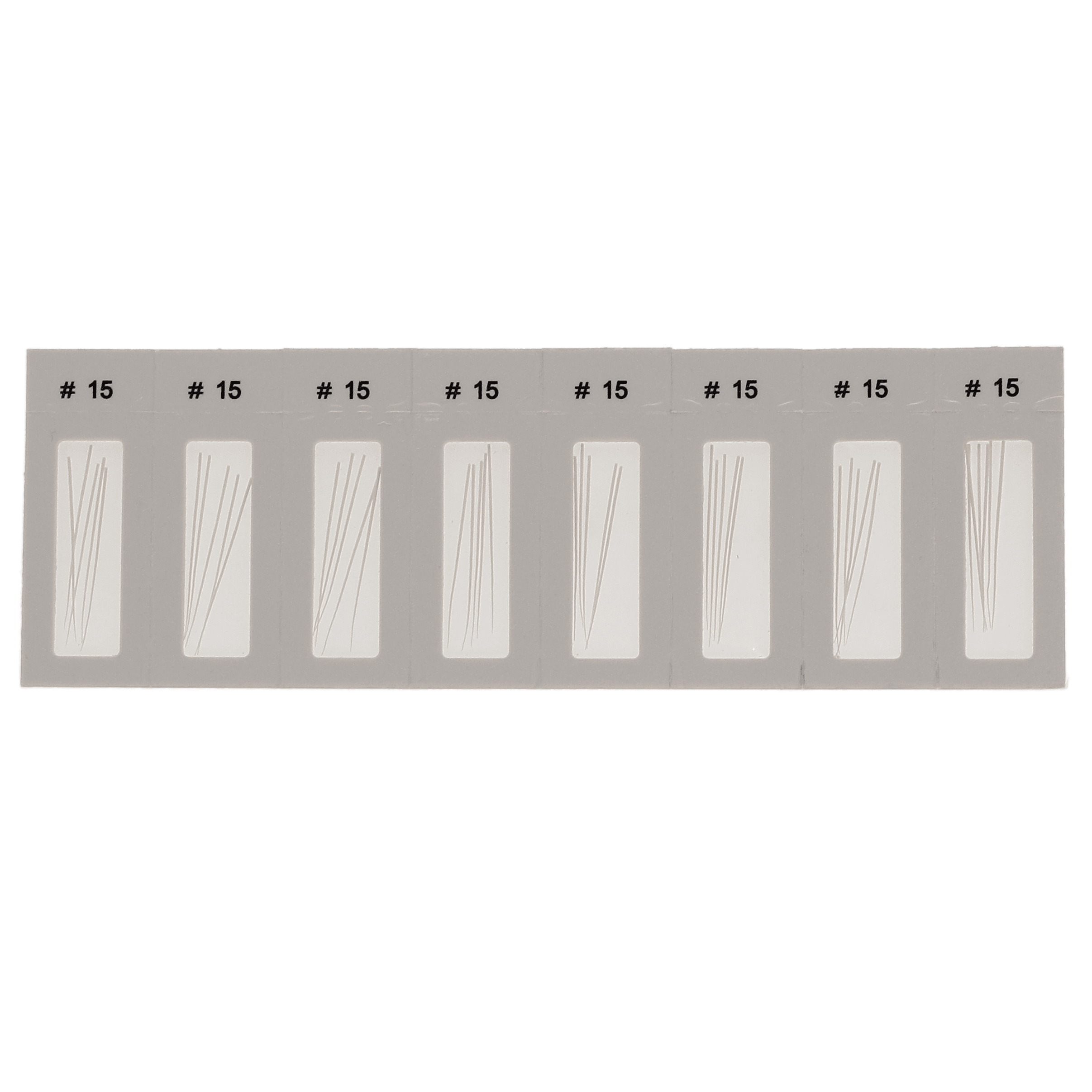 DiaDent Absorbent Paper Points, Non-Marked, .02 Taper, ISO Size #15, Cell Pack, 200/Box, 201-303 - DiaDent Absorbent Paper Points Non-Marked .02 Taper Cell Pack #15 Box of 200 - Image 1