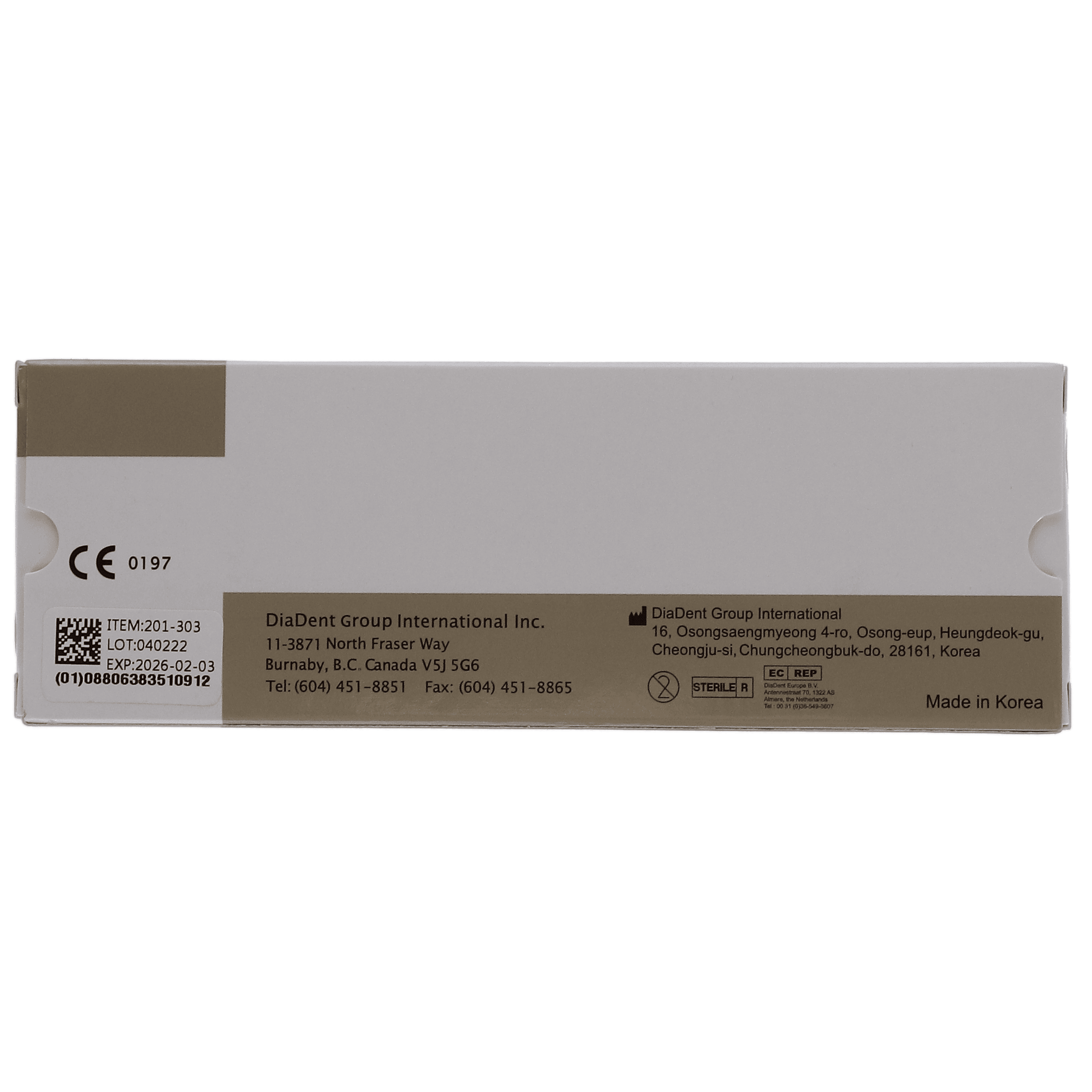 DiaDent Absorbent Paper Points, Non-Marked, .02 Taper, ISO Size #15, Cell Pack, 200/Box, 201-303 thumbnail 2