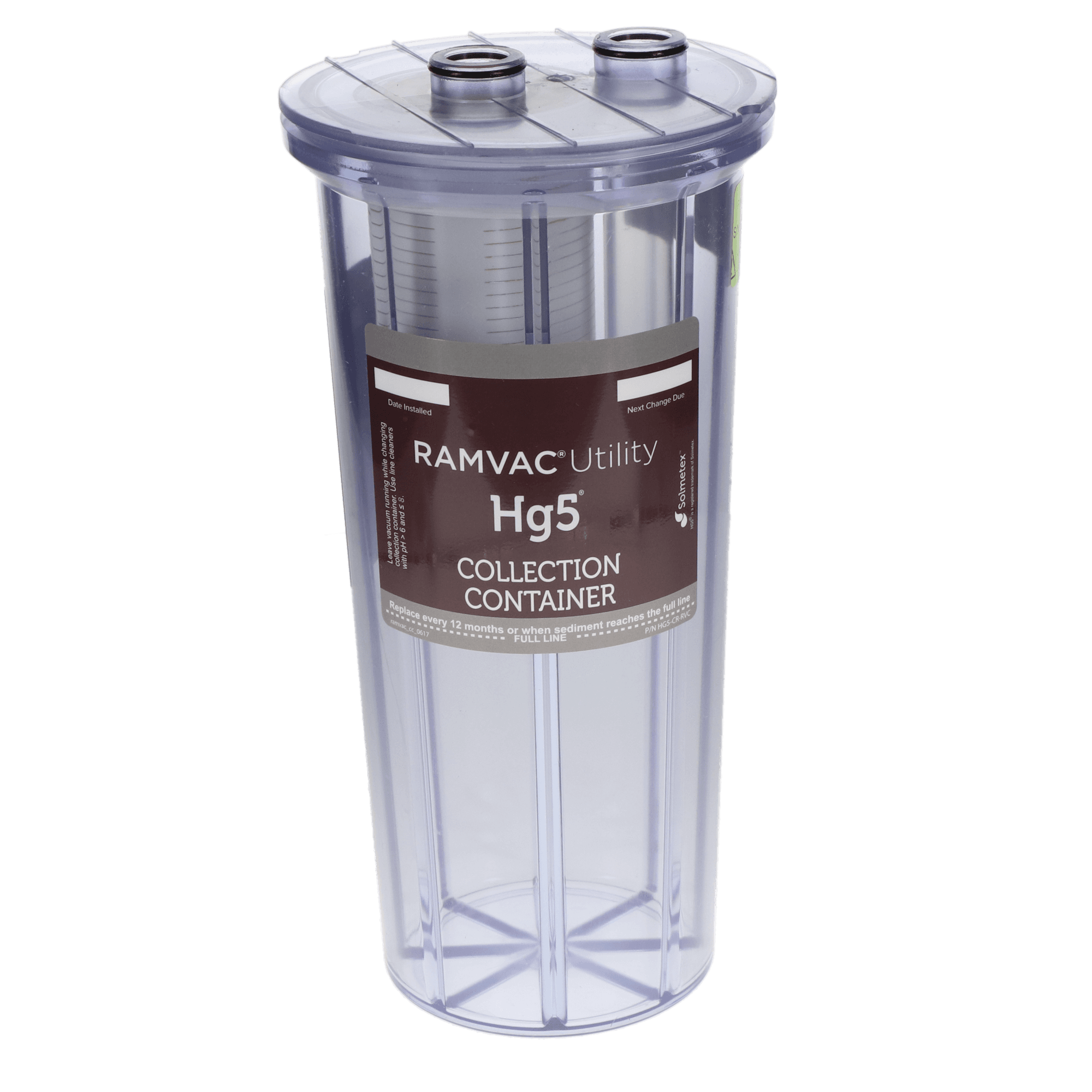 Solmetex RAMVAC Utility Hg5 Collection Container with Recycle Kit, HG5-CR-RVC thumbnail 2