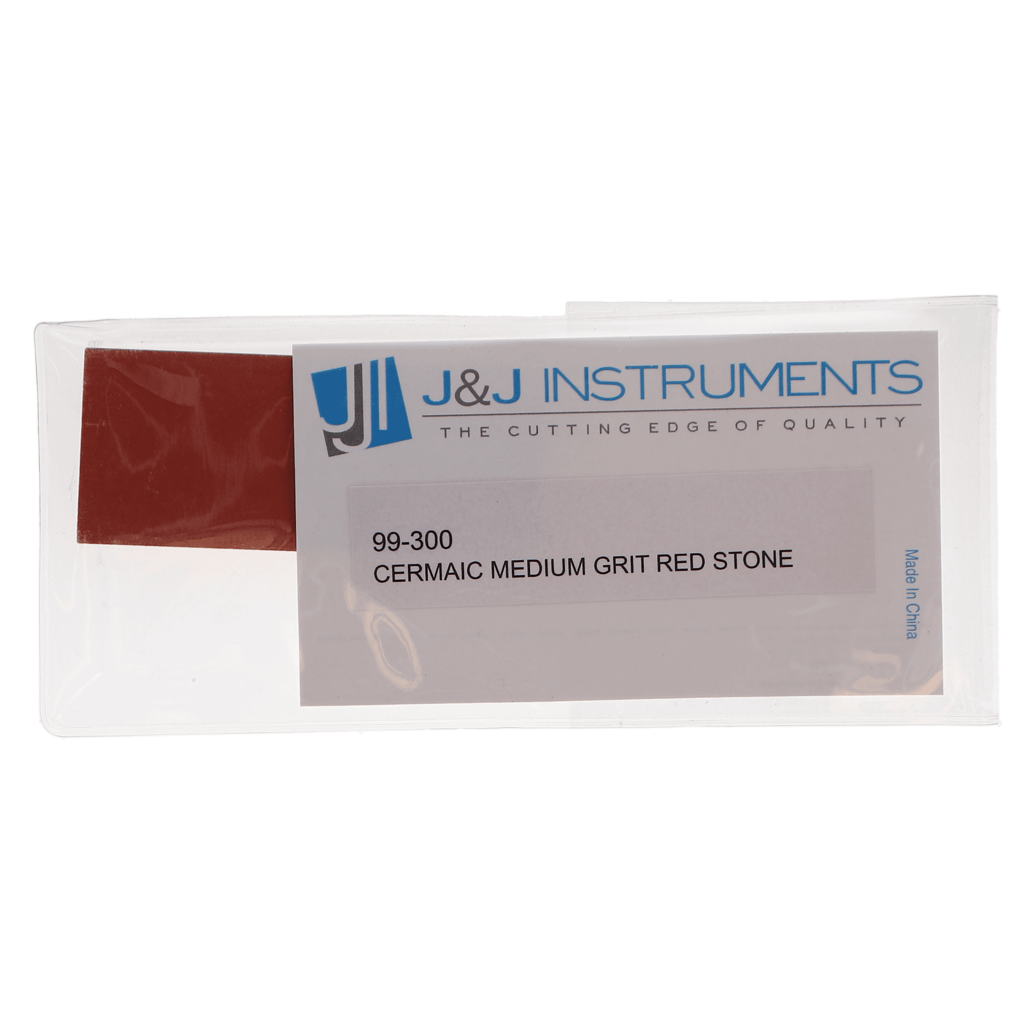 J&J Instruments Ceramic Sharpening Stone, Medium Grit, Red, 1/Pk, IN99-300 thumbnail 3