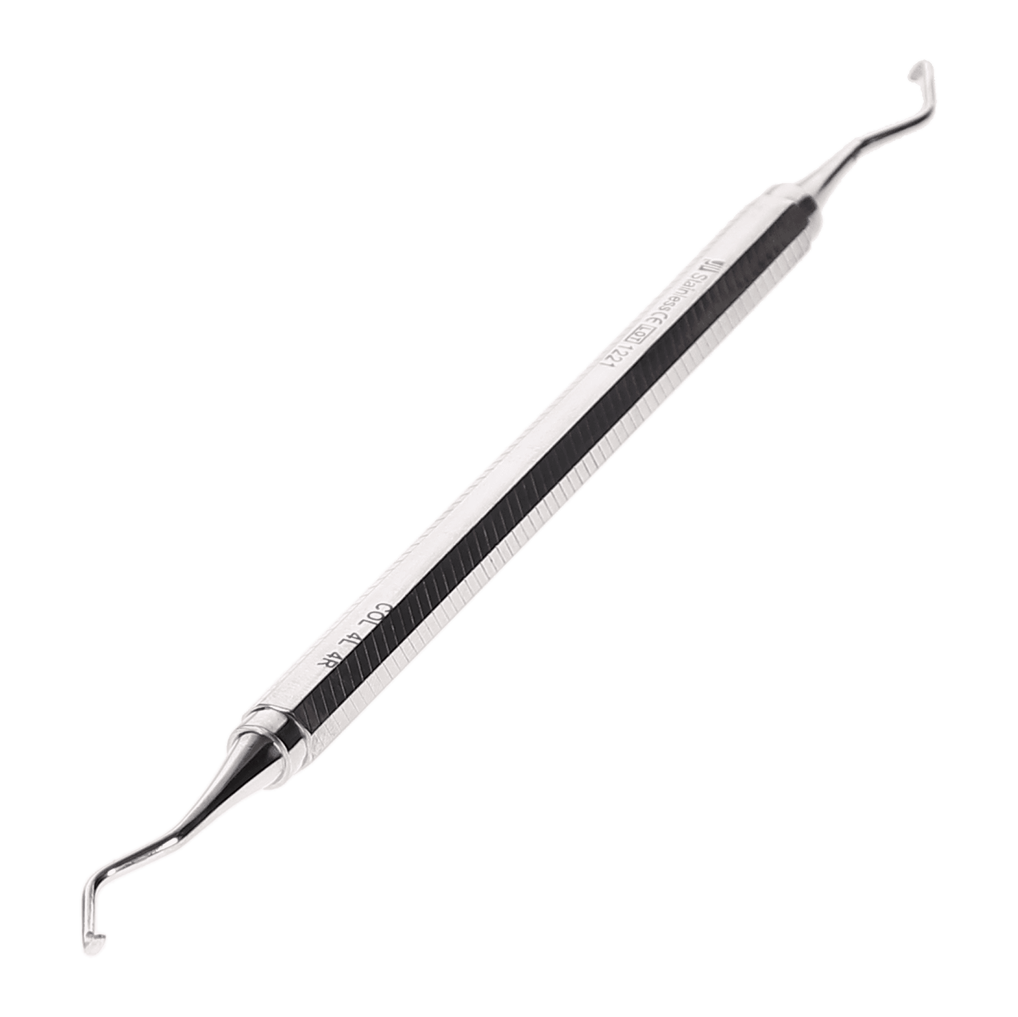 J&J Instruments Columbia Curette #4L/4R, Double-Ended, Solid Handle, 1/Pk, IN11-741 - Curette, Double-Ended, 4L/4R Columbia, Solid, 1/Pk, IN11-741 - Image 1