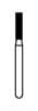 NTI Diamond Bur, FG, Cylinder Flat End, #M836-014, 1.4 mm, Medium Grit, Gray, 5/Pk thumbnail 2