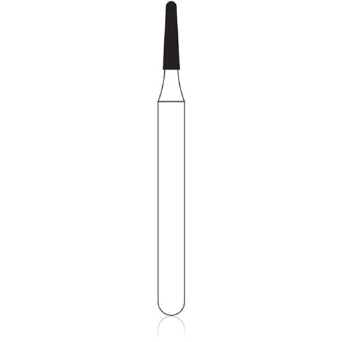 NTI Diamond Bur, FG, Needle, #SF859, 1.0 mm, Super Fine, Yellow, 5/Pk, SF859-010 thumbnail 2