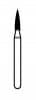 NTI Diamond Bur, FG, Flame, #F860-012, 1.2 mm, Fine, Red, 5/Pk, F860-012 thumbnail 2