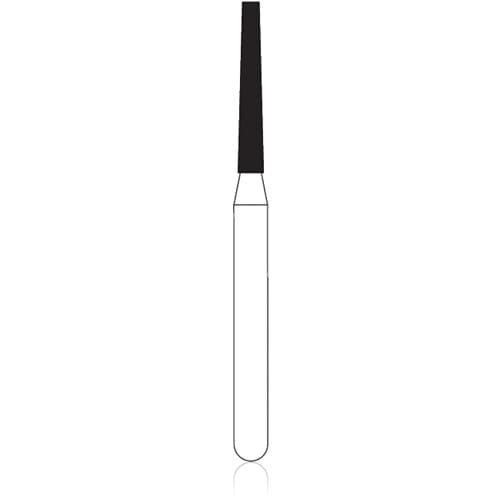 NTI Diamond Bur, FG, Flame, #863-012, Super Fine, Yellow, 1.2 mm, 5/Pk, SF863-012 thumbnail 2