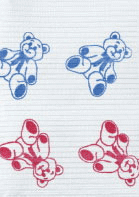 Crosstex Econoback Patient Bibs, 2-Ply Paper/1-Ply Poly, Teddy Bear Print, 13" x 19", 500/Case, WEXTB thumbnail 2