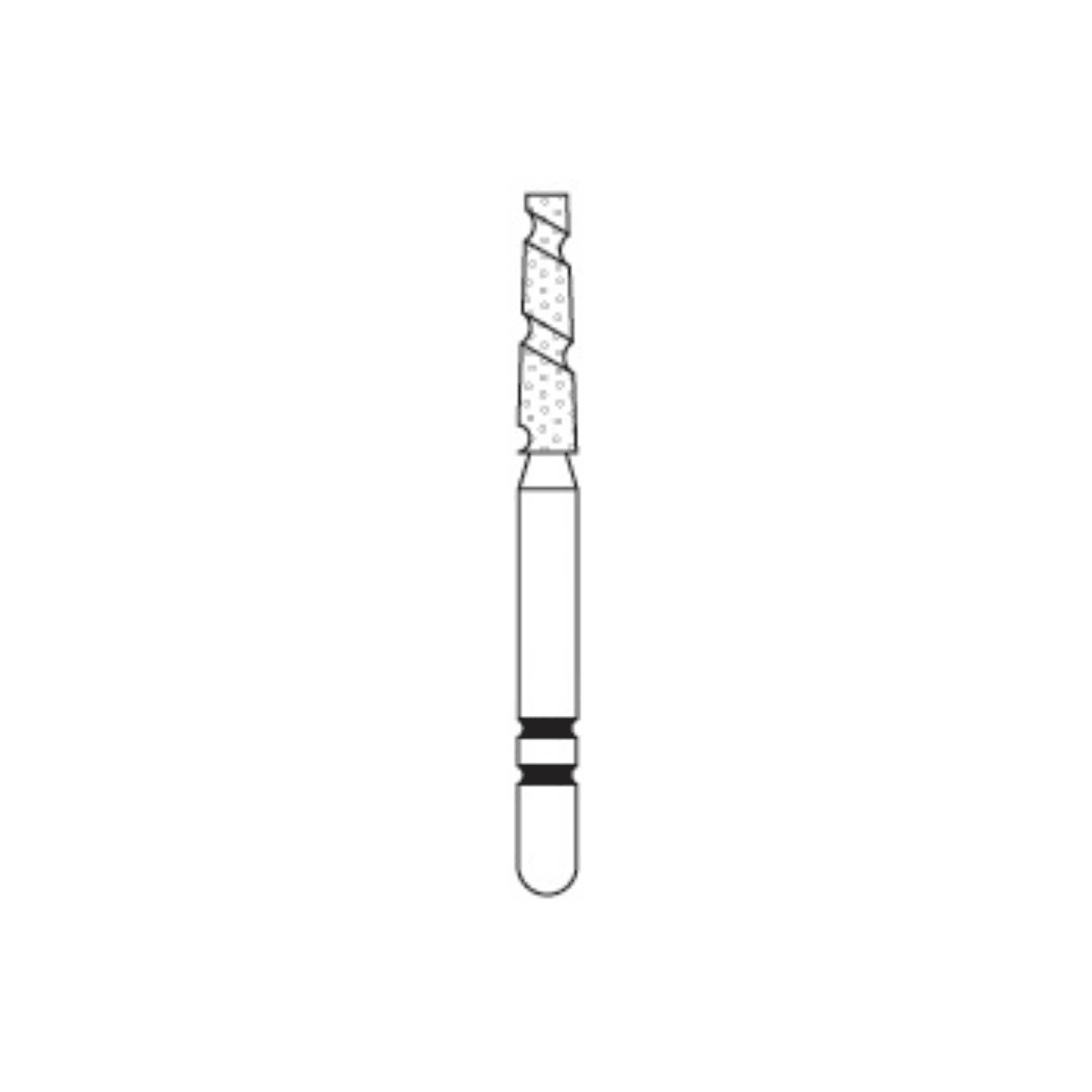 Two Striper TS2000 Diamond Bur, FG, Flat-End Taper, 2001.7, Coarse, Green, 5/Pk, 2000017 thumbnail 2