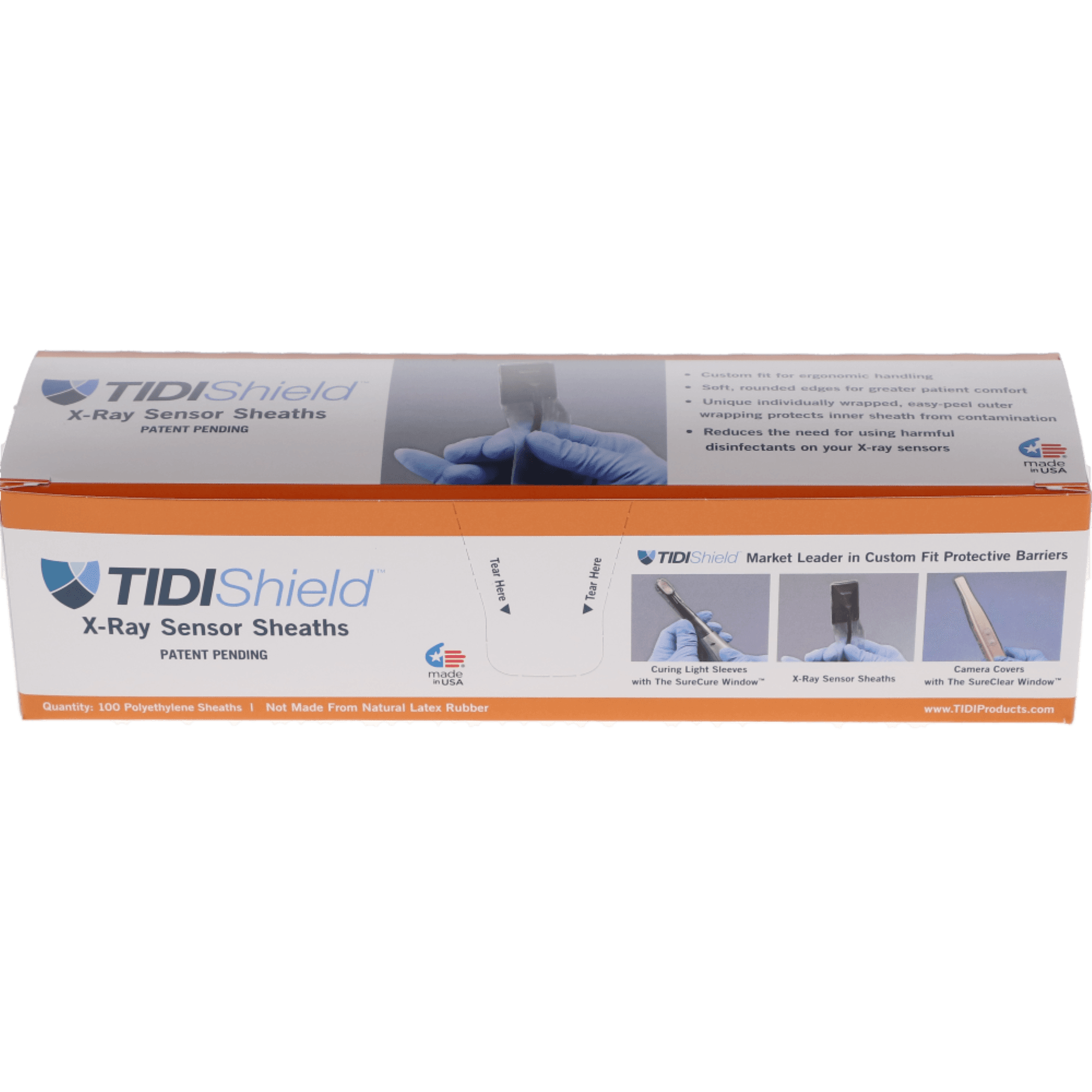 Tidi Custom Digital X-ray Sensor Sheaths, for Carestream 6100 (Kodak), Size 2, Latex-Free, 500/Pk, 20979 thumbnail 3