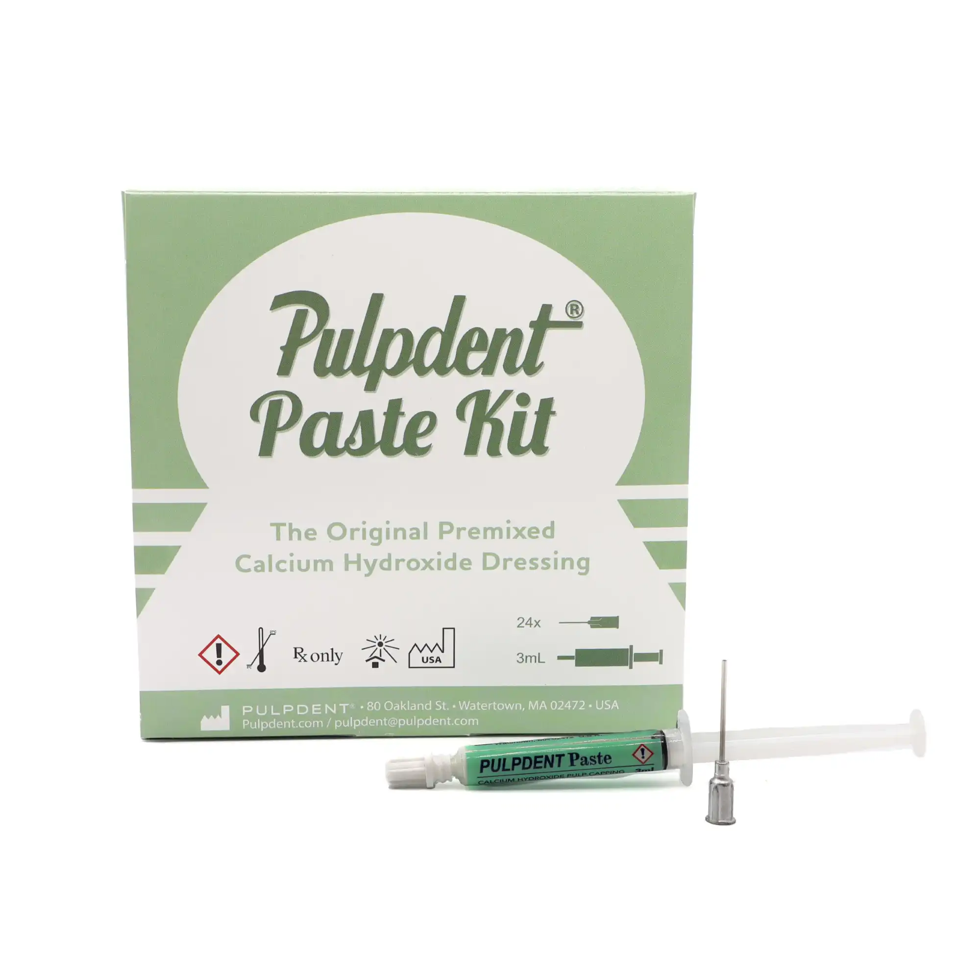 Pulpdent Paste Calcium Hydroxide Pulp Capping Kit, 3 mL Syringe with 24 Sterile 18 Gauge Blunt Needles, PSYK thumbnail 7