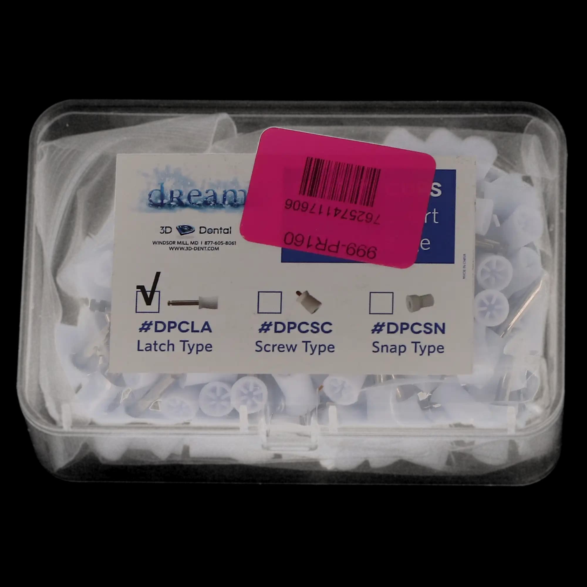 Dream Disposable Prophy Cups, Soft Silicone, Latch Type, Webbed, White, 144/Pk, DPCLA thumbnail 4