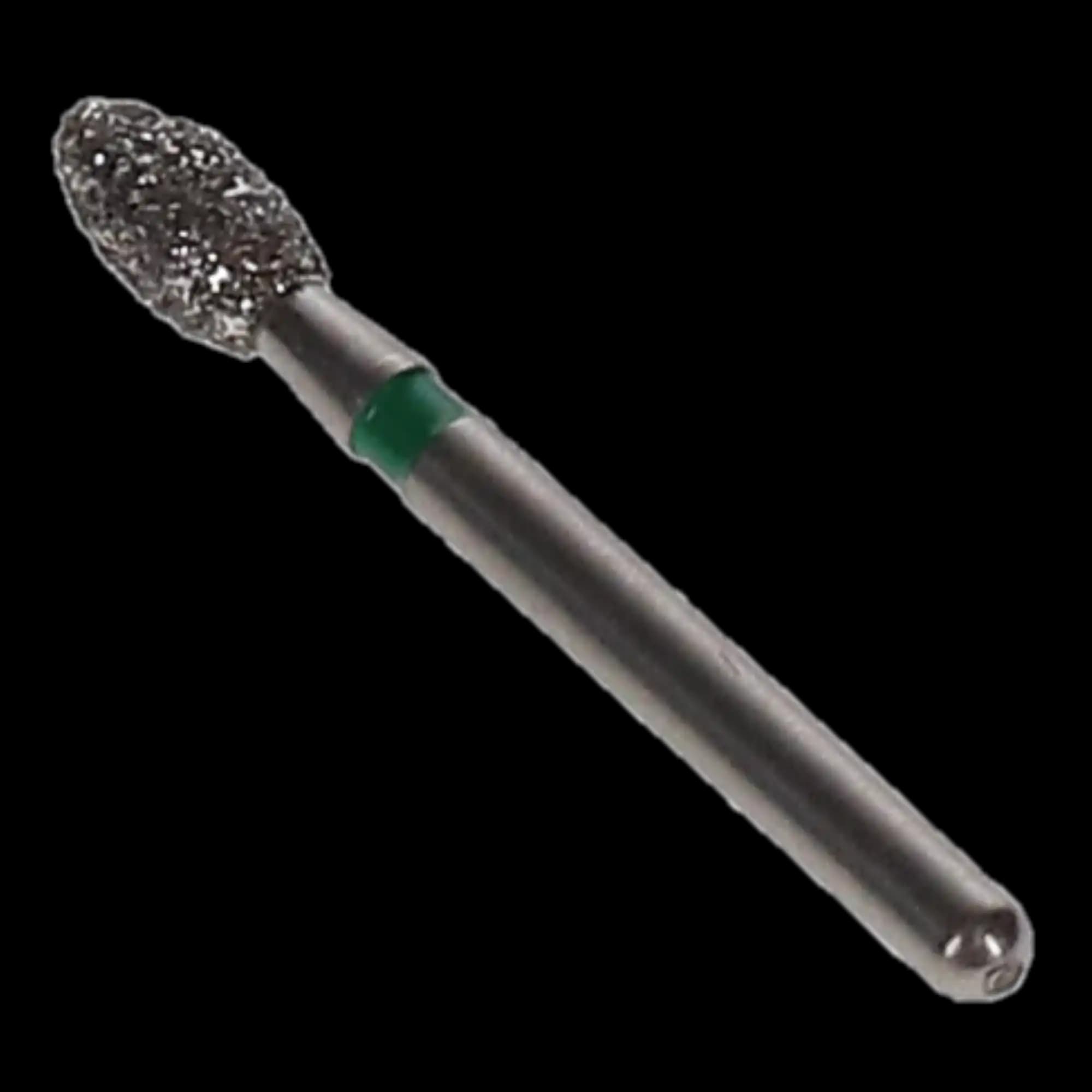 Meisinger Multi-Use Diamond Bur, FG, Football/Egg, #833G-023, 2.3 mm Head, 4.2 mm Working Length, Coarse, Green, 5/Pk, 833G-023-FG thumbnail 4