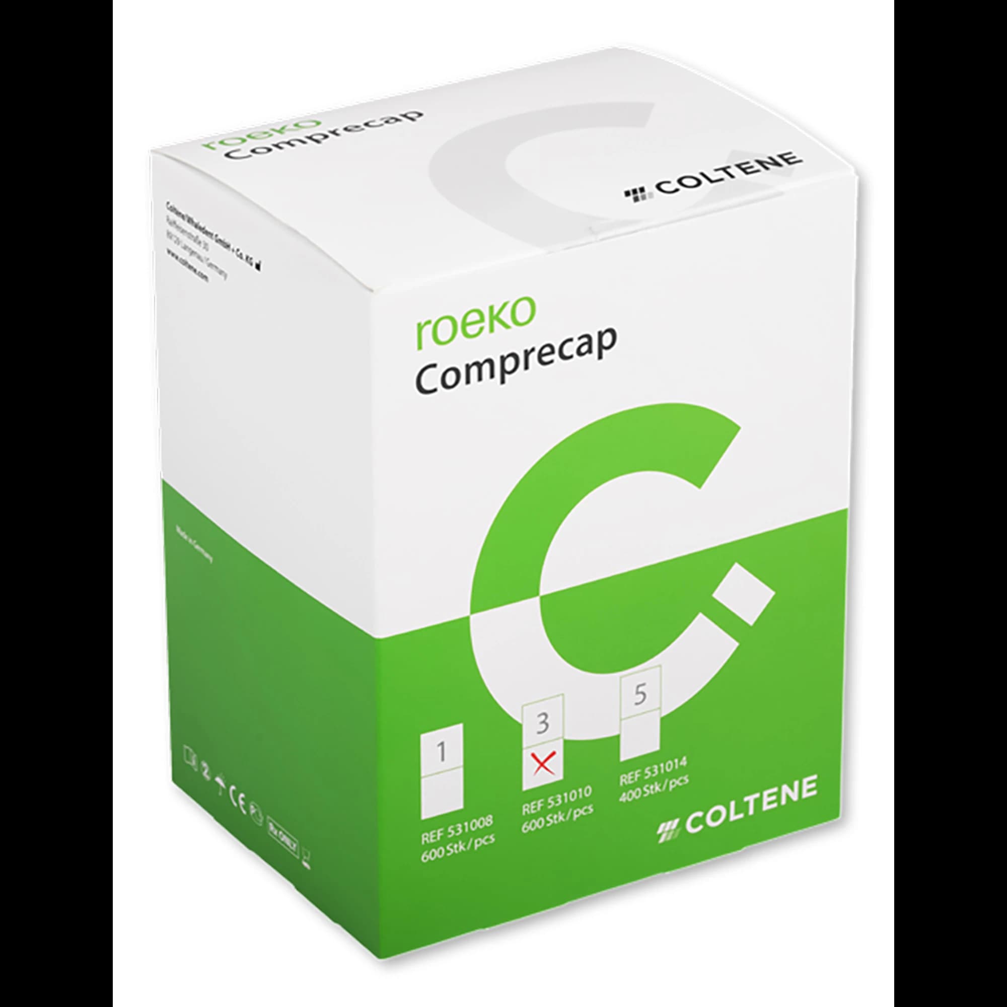Roeko Comprecap Compression Caps, Size 3, Medium, 10 mm, Refill, 600/Box, 531010 - Roeko Comprecap Compression Caps Size 3, 531010 - Image 1
