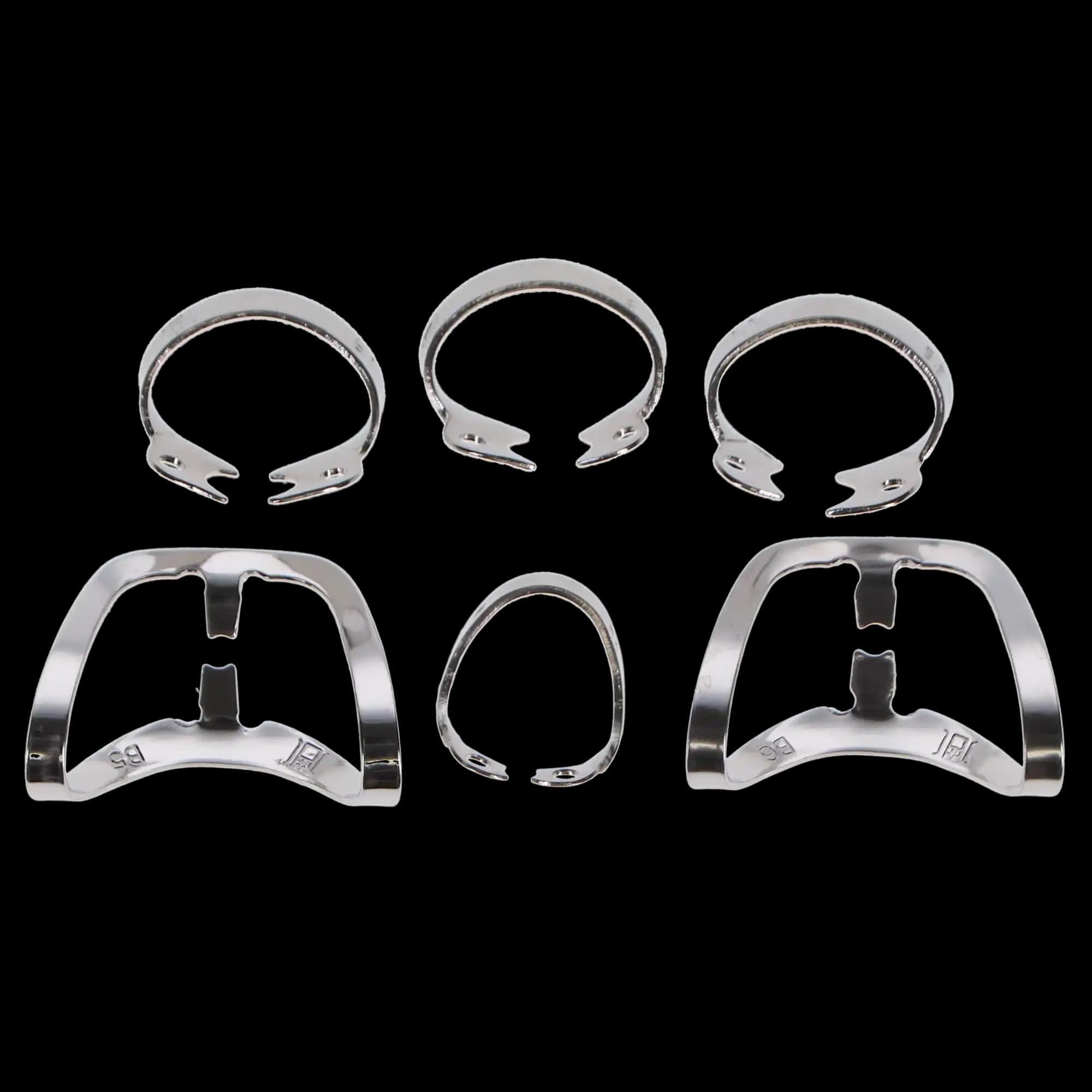Hygenic Brinker Universal Rubber Dam Clamp Set, Contains B1-B6 Wingless Tissue Retractor Clamps, 6/Pk, H01054 thumbnail 6