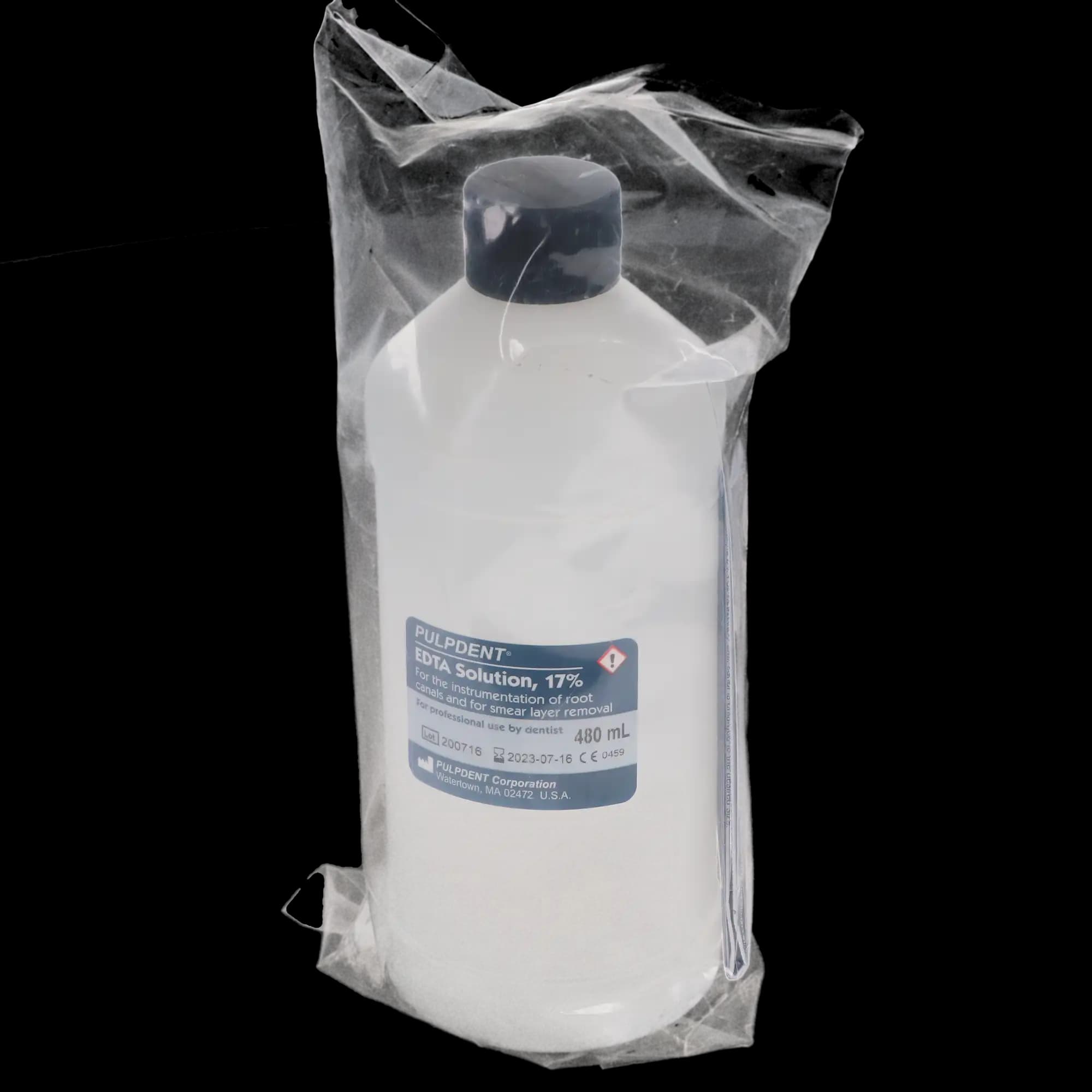 Pulpdent EDTA 17% Solution, Buffered Neutral pH Chelating Agent, 480 mL (16 oz) Bottle, EDTA480 thumbnail 6