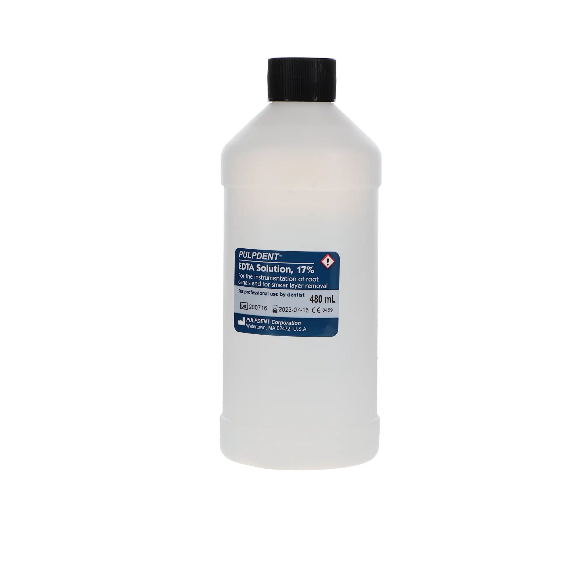 Pulpdent EDTA 17% Solution, Buffered Neutral pH Chelating Agent, 480 mL (16 oz) Bottle, EDTA480 thumbnail 7