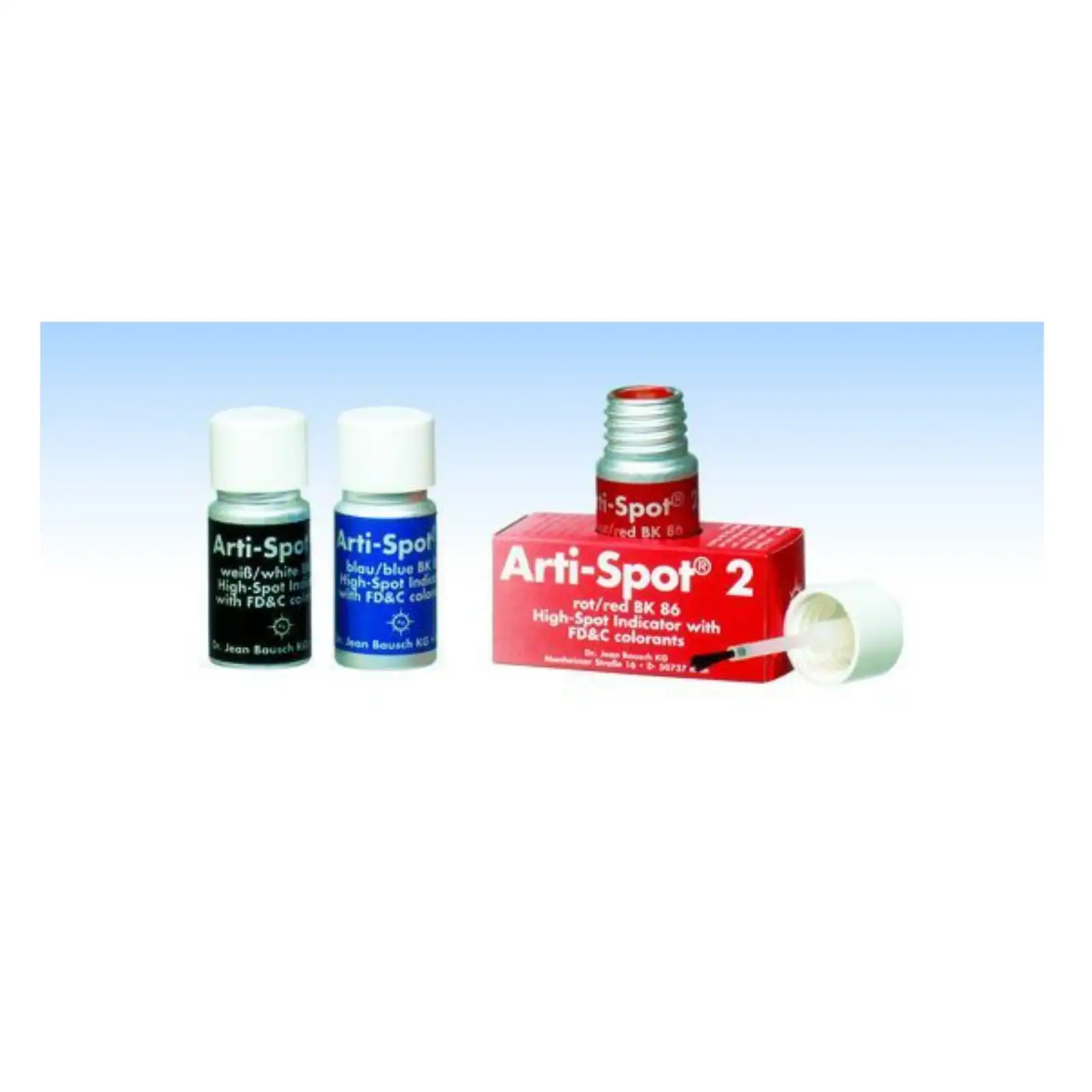 Arti-Spot 2 High-Spot Indicator, for Ceramics, 15 ml, Red, 1/Pk, BK86 thumbnail 2