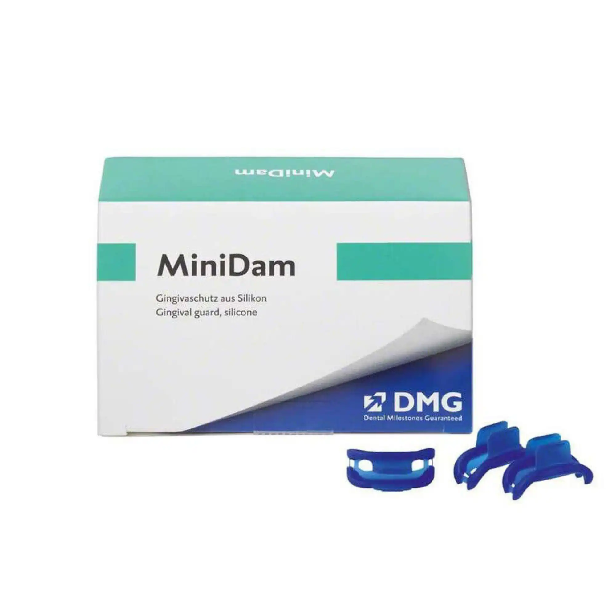 MiniDam Pre-Framed Silicone Rubber Dam, Latex-Free, Blue, 20/Box, 220381 thumbnail 2
