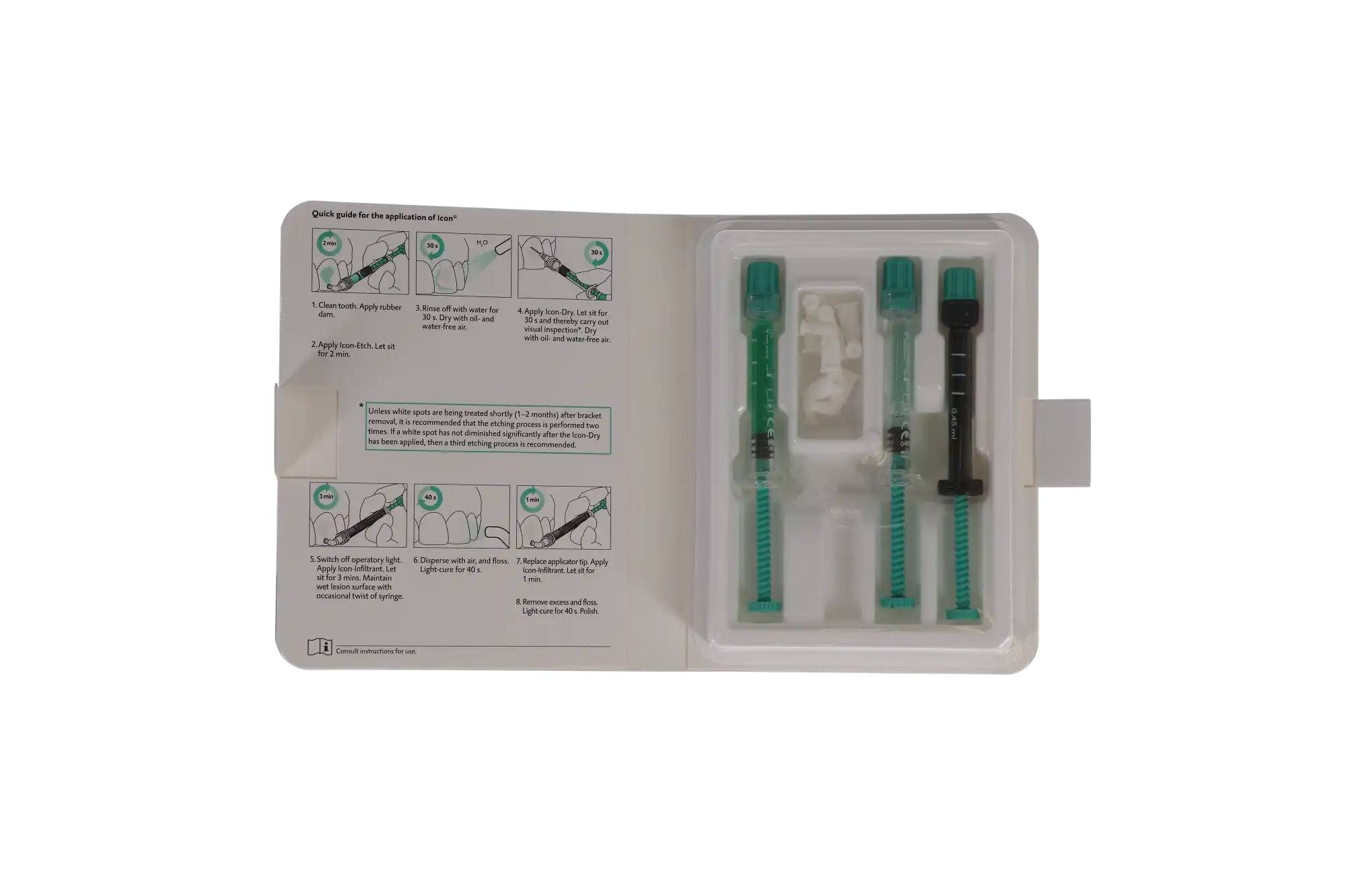 Icon Smooth Surface Mini Kit, Caries Infiltrant, 2 Patient Packs, 220402 thumbnail 7