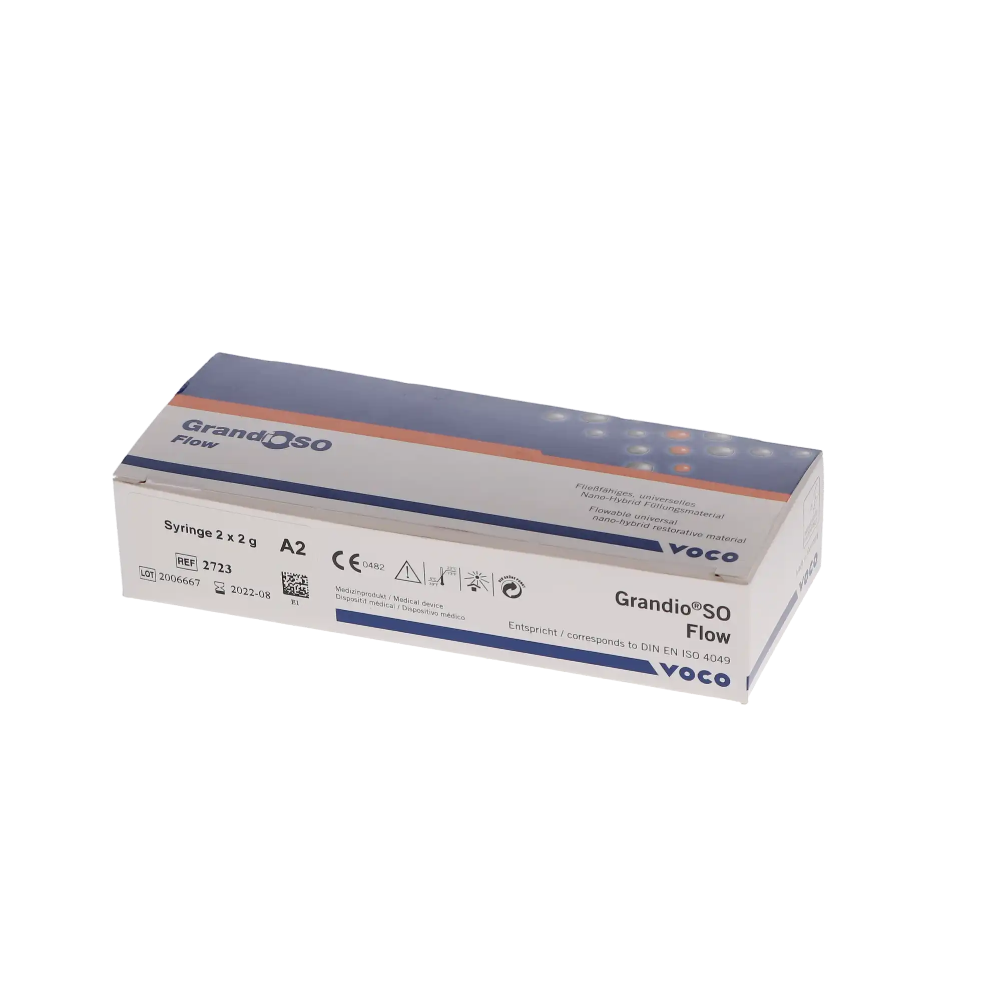 GrandioSO Flow Light-Cured Flowable Nano-Hybrid Composite, Shade A2, 2g Syringe Refill, Pack of 2, VOCO 2723 thumbnail 15
