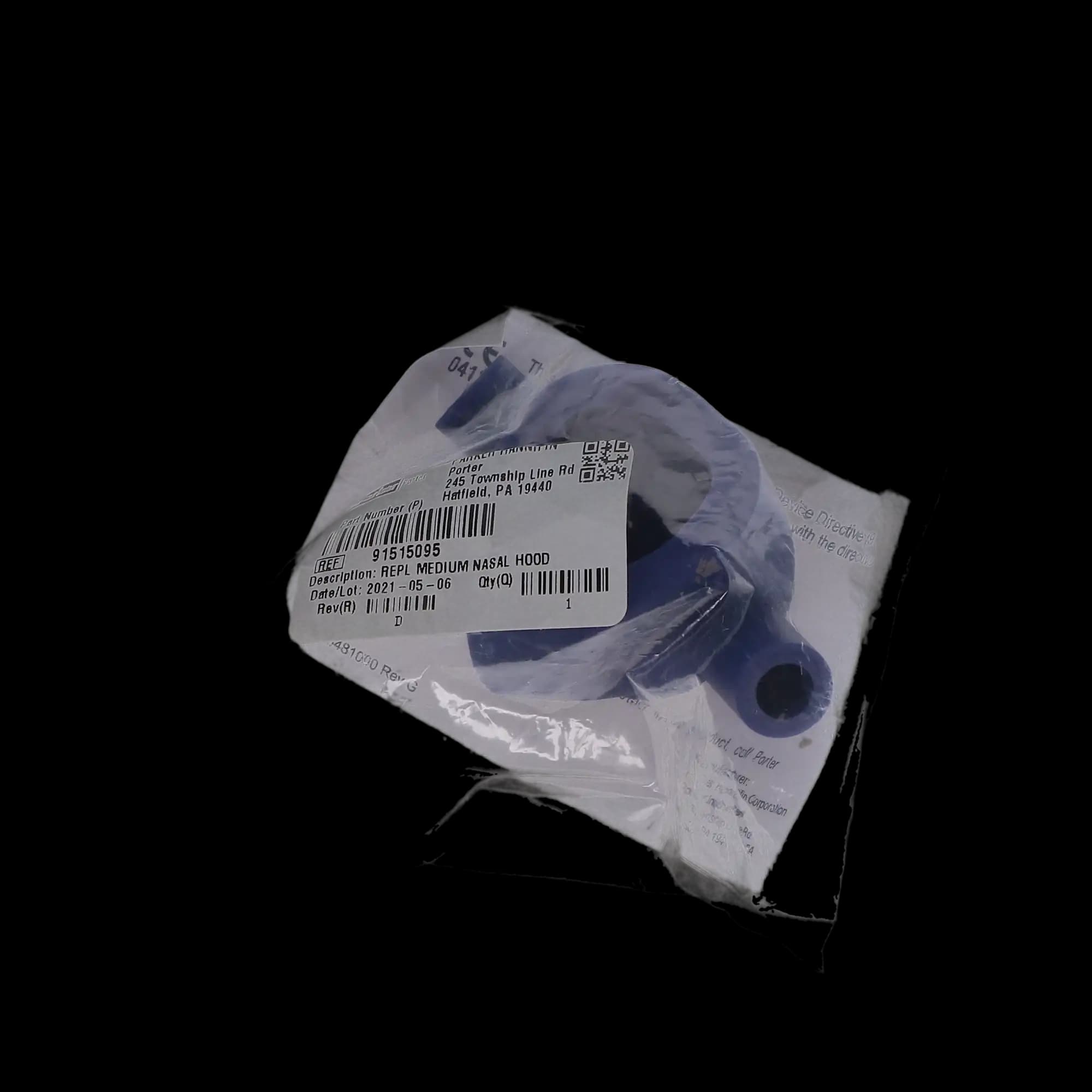 Matrx Scavenger Autoclavable Nasal Hood, Medium, Blue, 1/Pk, 91515095 thumbnail 5