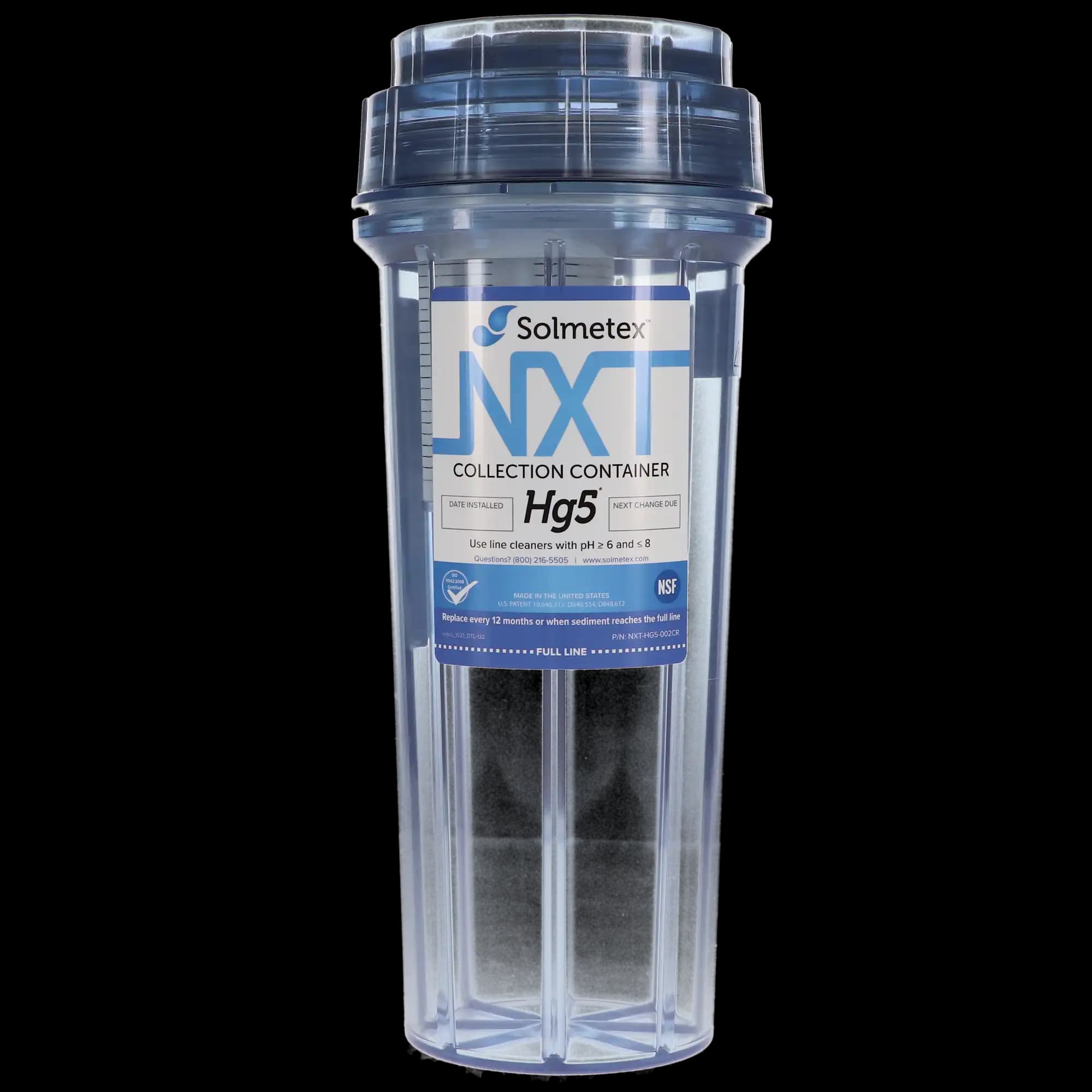 Solmetex NXT Hg5 Collection Container with Recycle Kit, NXT-HG5-002CR thumbnail 5