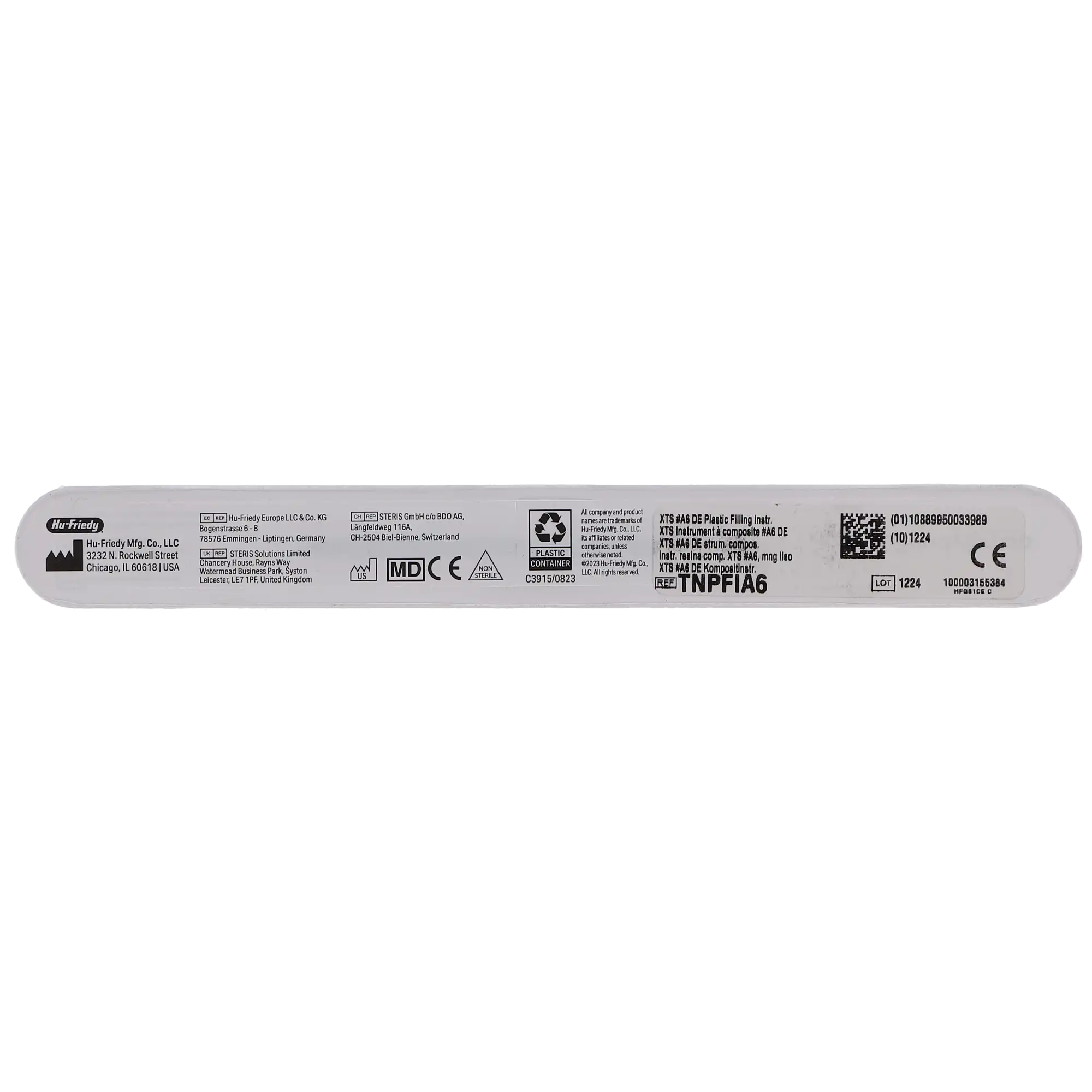 Hu-Friedy XTS Composite Instrument A6, Double-Ended, #6S Smooth Satin Steel Handle, TNPFIA6 thumbnail 4