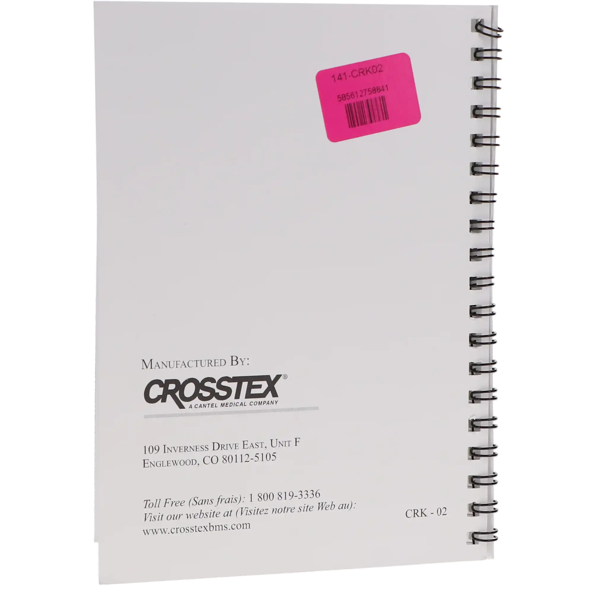 Crosstex ConFirm In-Office Biological Monitoring System, Record Keeper Booklet, CRK02, 1/Pk thumbnail 4