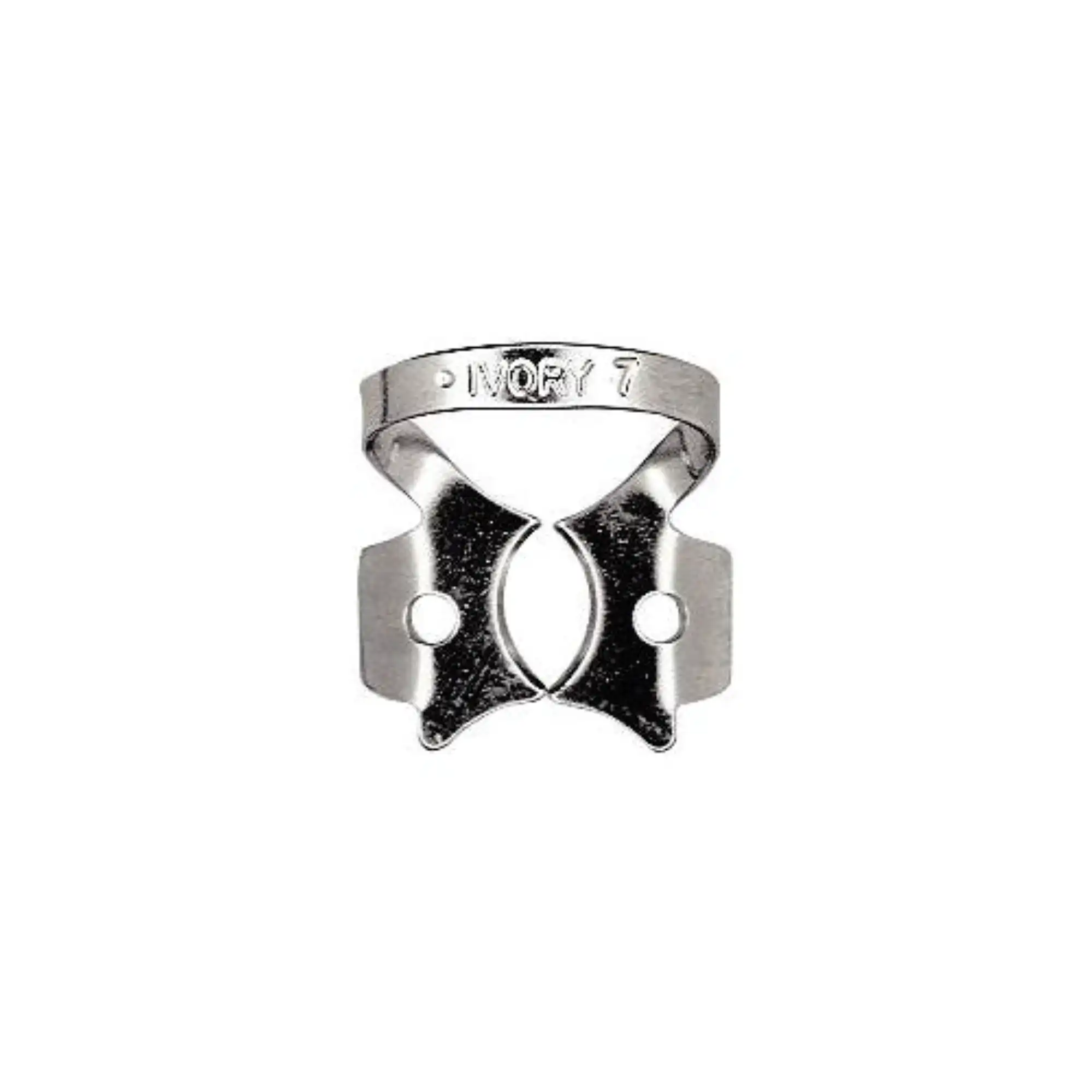Ivory Rubber Dam Clamp #7, Winged, General Purpose Lower Molar, Stainless Steel, 50057328 thumbnail 2