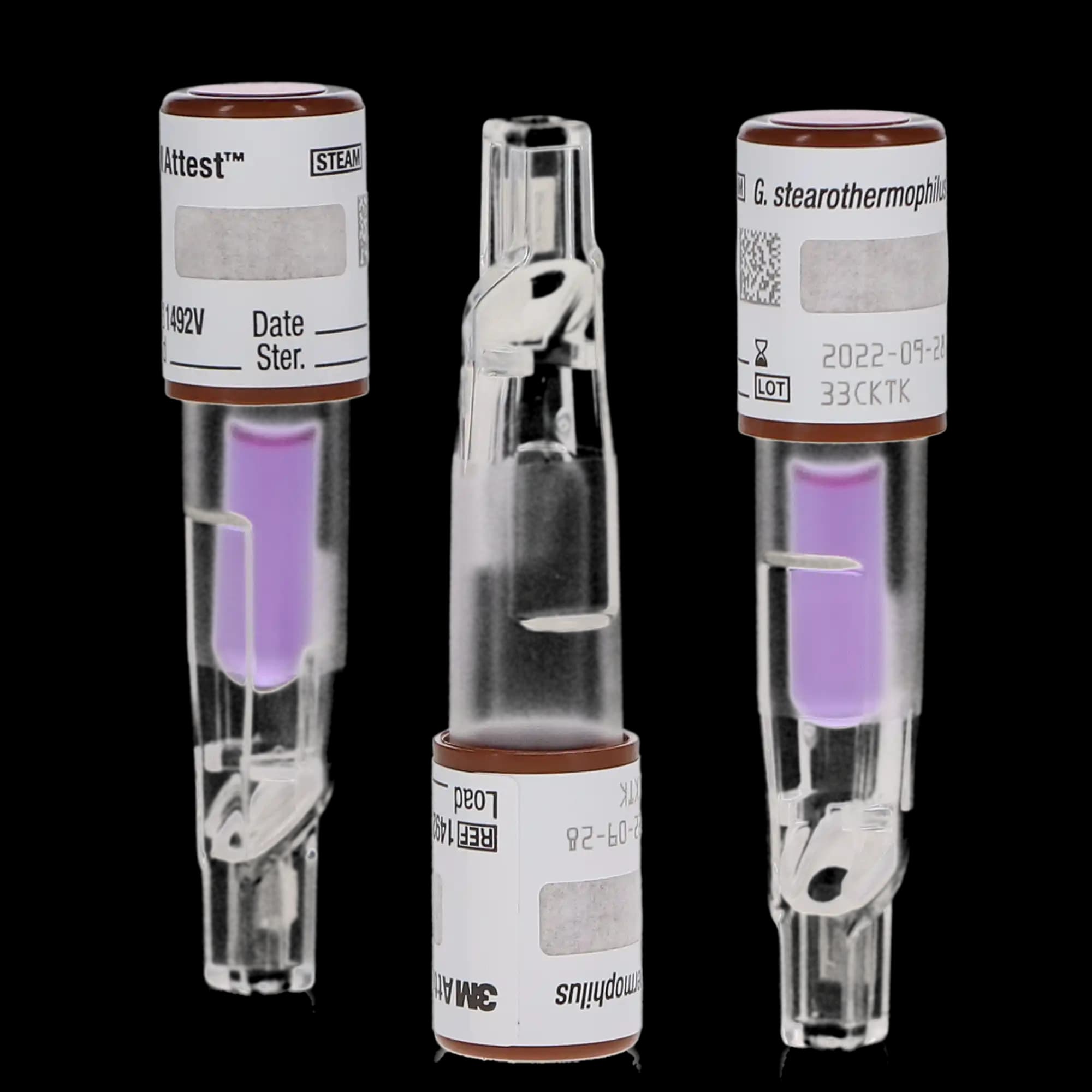 3M Attest Super Rapid Readout Steam Biological Indicator 1492V, Brown Cap, 24-Minute, 50/Box thumbnail 9
