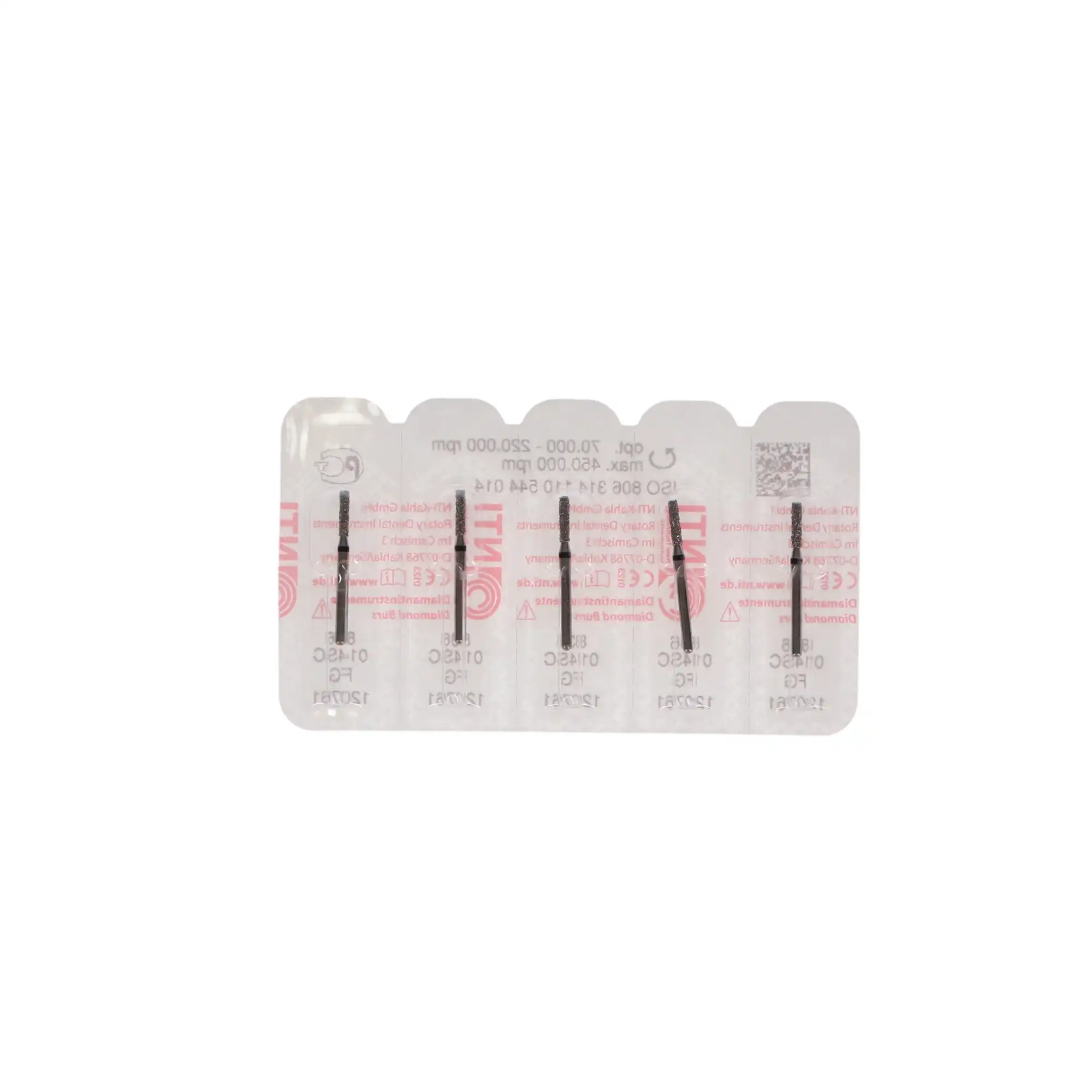 NTI Diamond Bur, FG, Flat End Cylinder, #836-014, 1.4 mm, Super Coarse, Black, 5/Pk, SC836-014 thumbnail 5