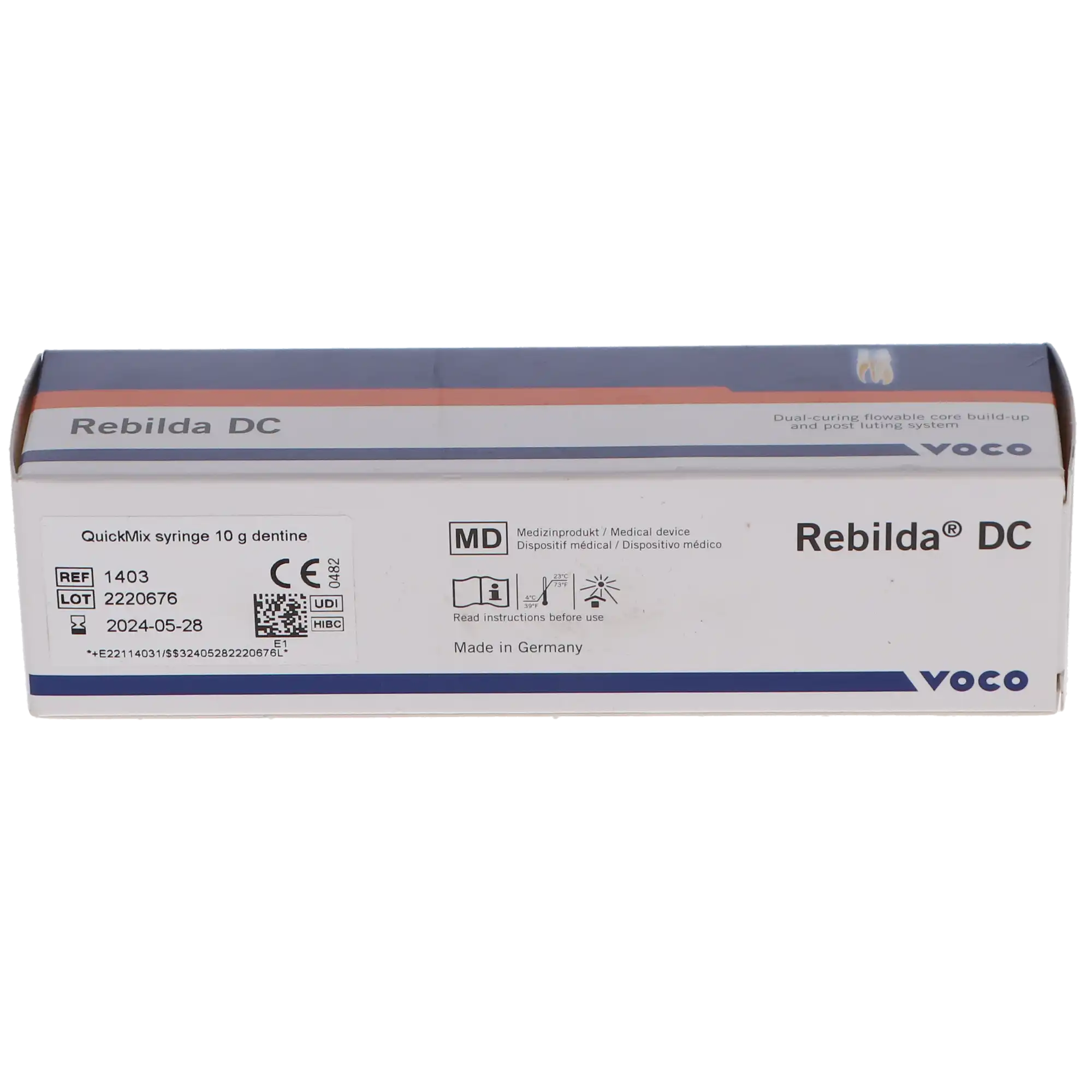 Rebilda® DC Dual-Cure Core Build-Up Composite, Dentin Shade, 10 g QuickMix Syringe Refill with Mixing and Intraoral Tips, 1403 thumbnail 16