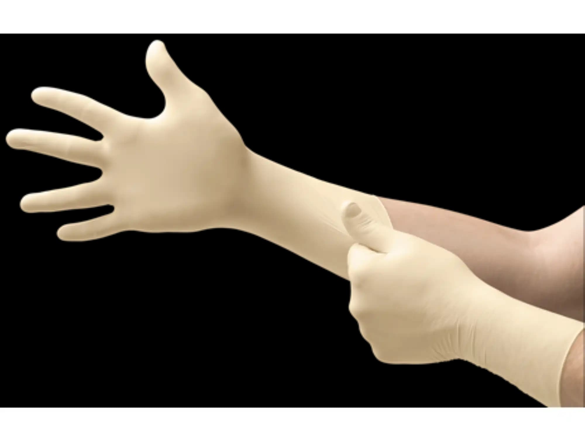Ultra One Latex Exam Gloves, Powder-Free, Non-Sterile, Small, Natural, Textured, Extended Cuff, 50/Box, UL-315-S thumbnail 8