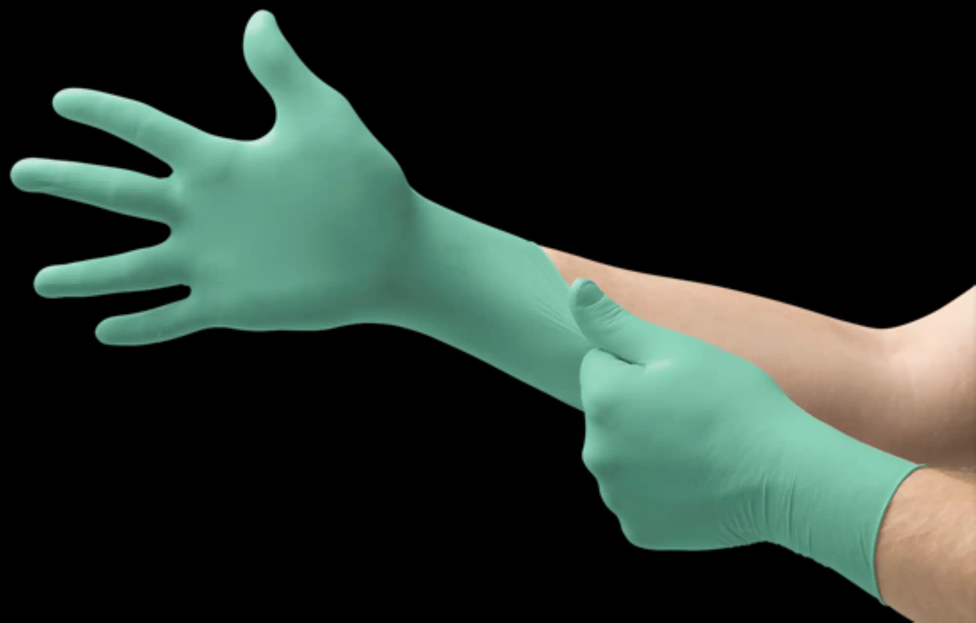 Micro-Touch Affinity Neoprene Exam Gloves, Powder-Free, Non-Sterile, Medium, Green, 100/Box, 3772 thumbnail 10