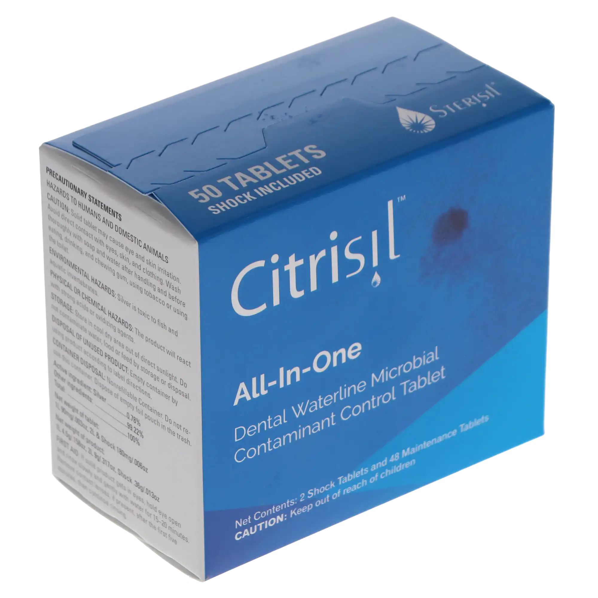 CitriSil White Dental Waterline Treatment Tablets, 1L Bottles, 50/Pk, C50-W thumbnail 3