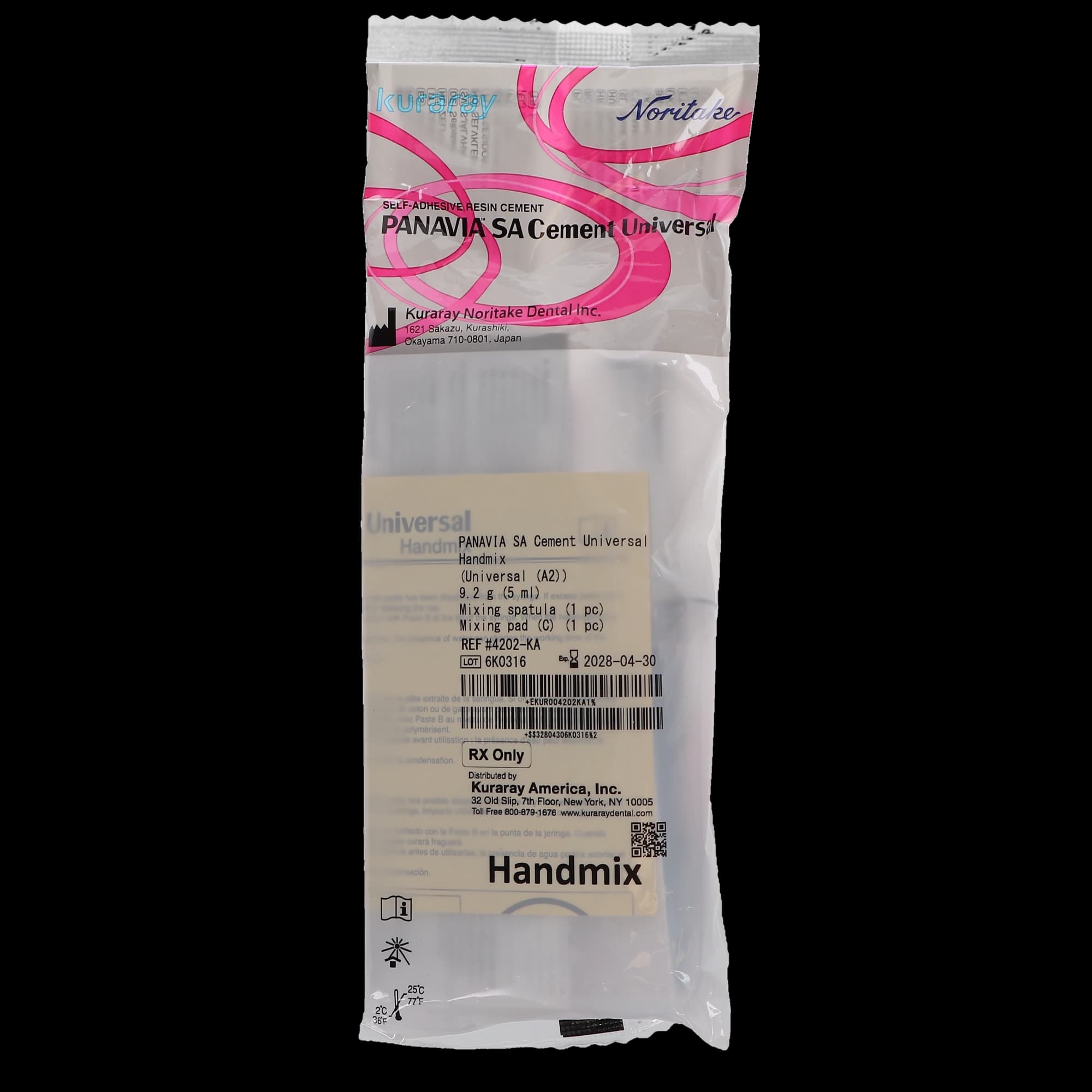 Panavia SA Cement Universal Handmix Refill, Universal (A2), 9.2 g / 5 mL Syringe, 4202KA thumbnail 11