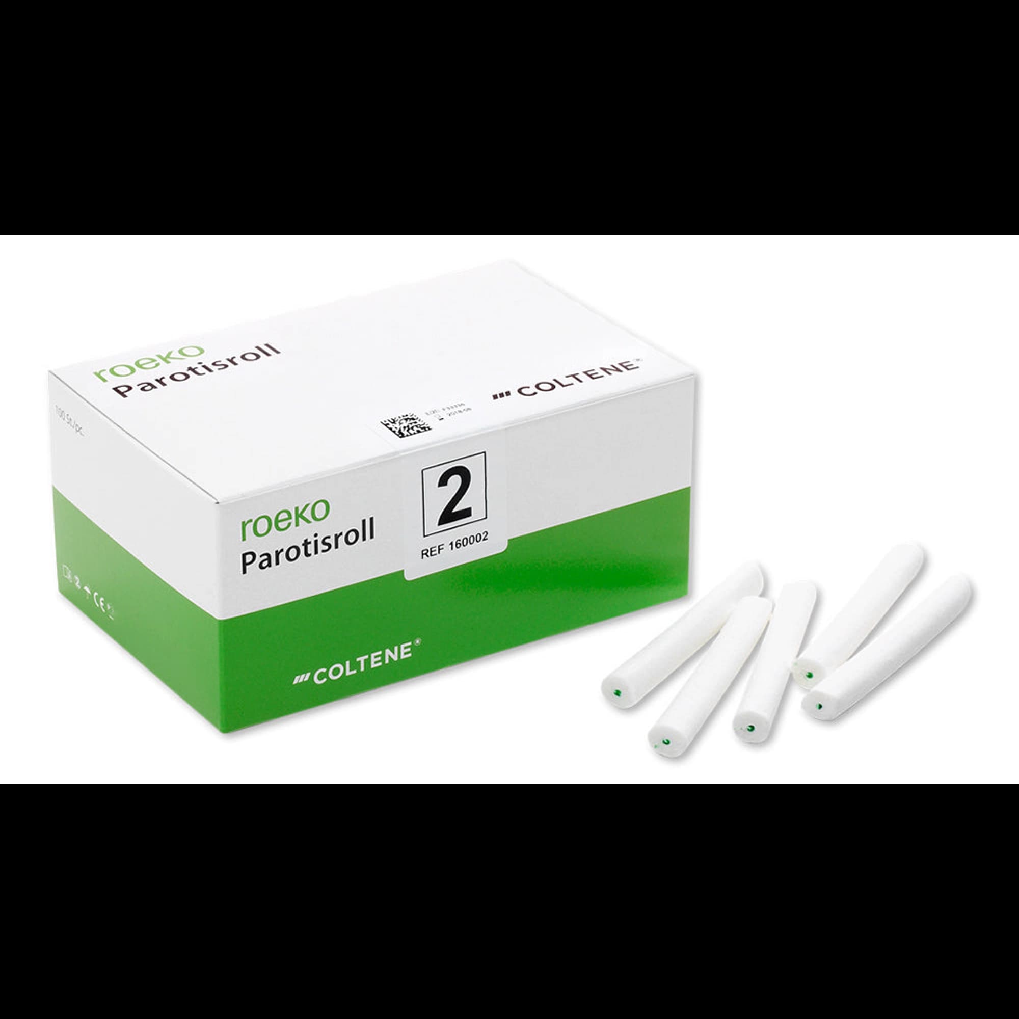 Roeko Parotisroll #2 Dental Cotton Rolls, 10 mm x 80 mm, Non-Sterile, 100/Pk, 160002 thumbnail 2