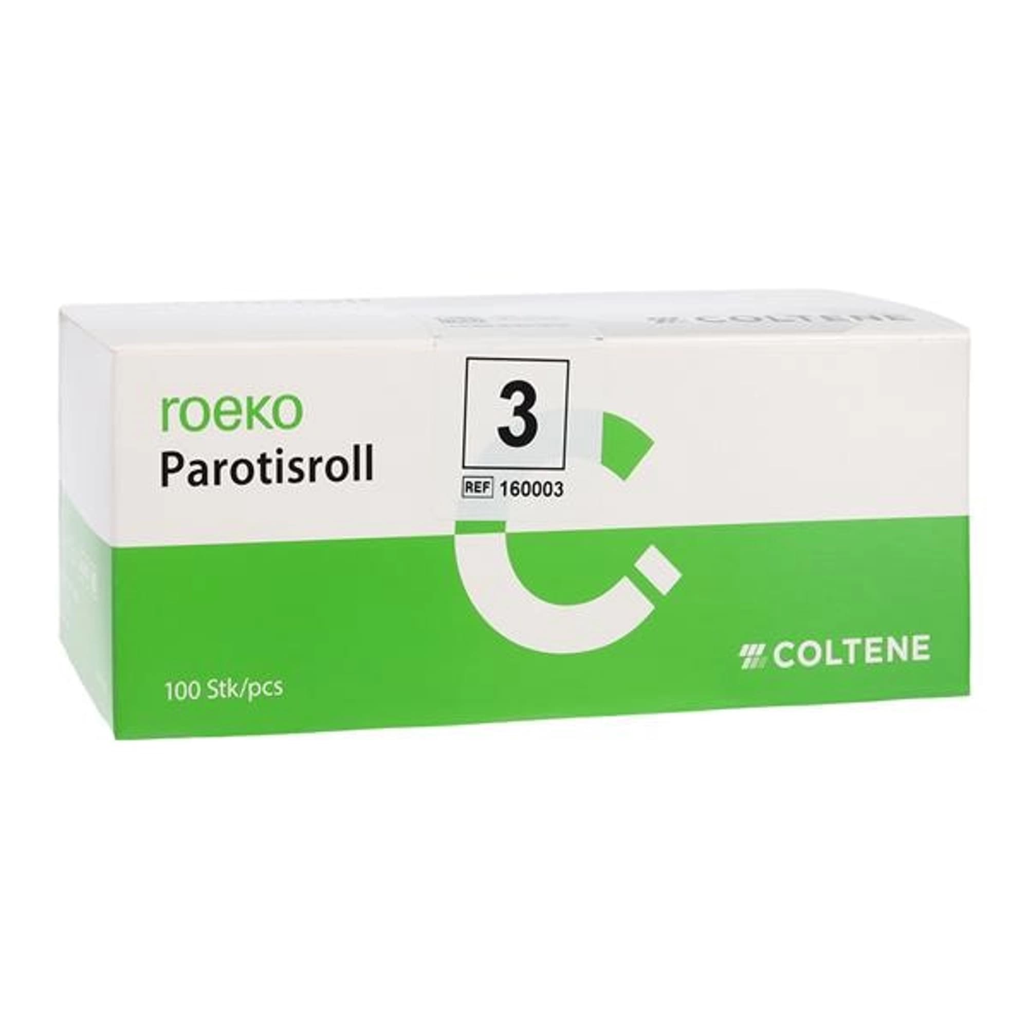 Roeko Parotisroll #3 Dental Cotton Rolls, Non-Sterile, with Plastic Rod, 3/8" x 4", 100/Box, 160003 thumbnail 4